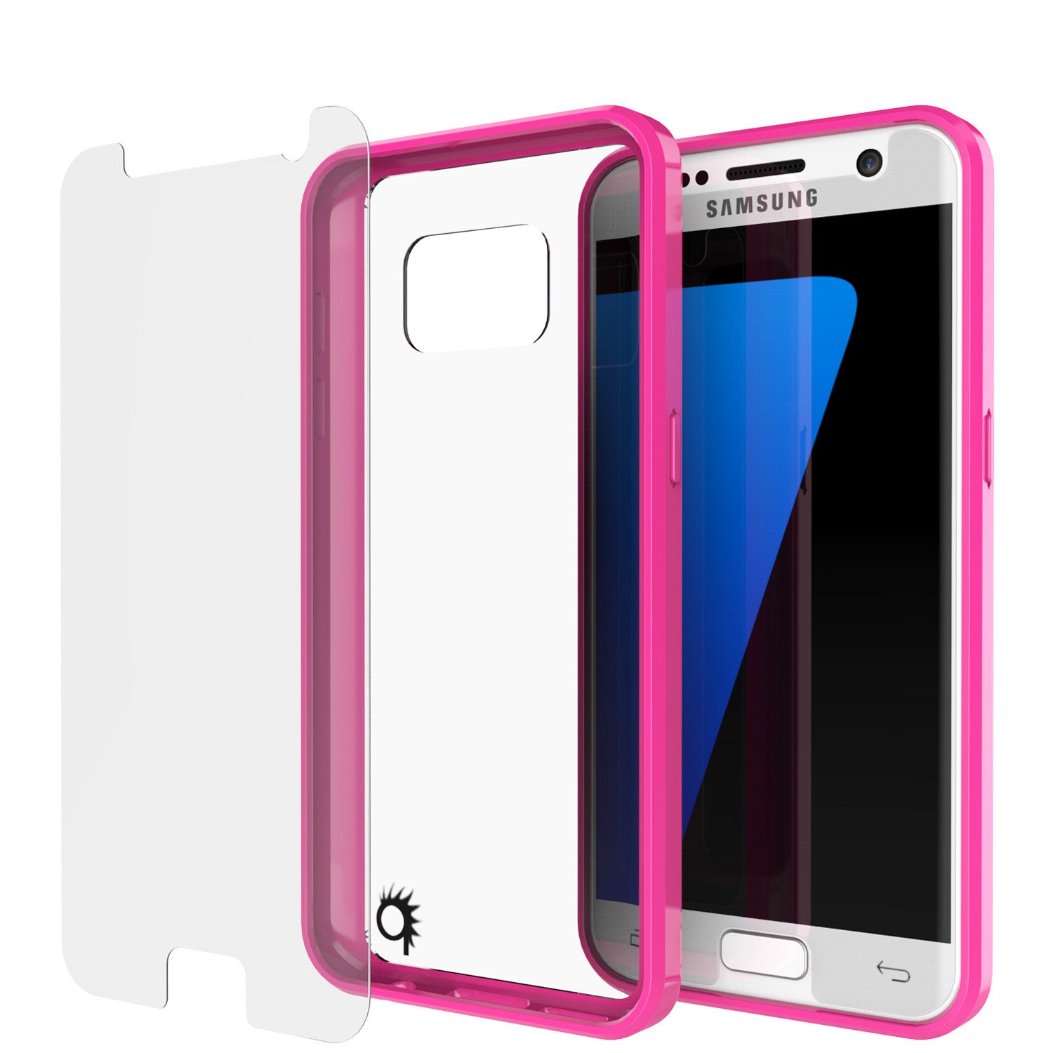 S7 Case Punkcase® LUCID 2.0 Pink Series w/ PUNK SHIELD Glass Screen Protector | Ultra Fit