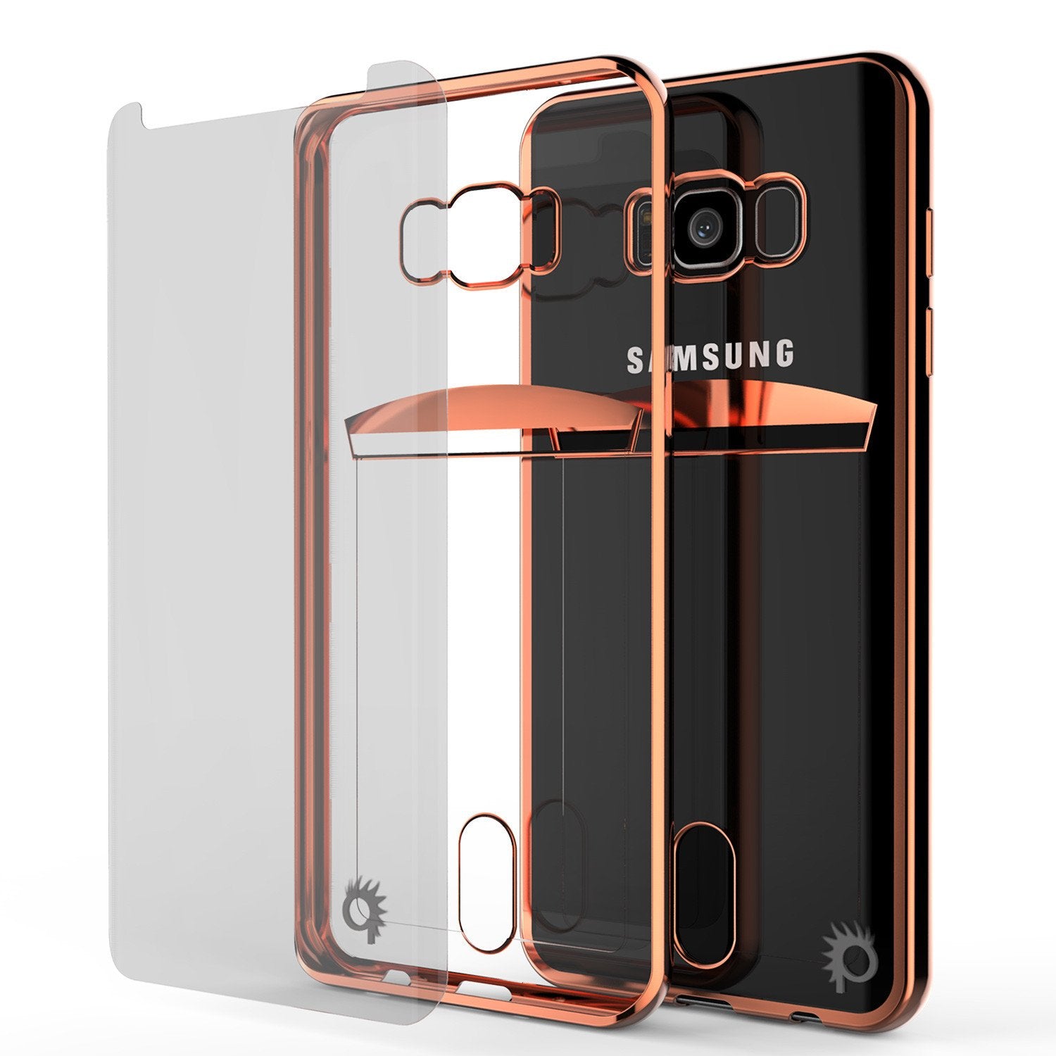 Galaxy S9 Plus Case, PUNKCASE® LUCID Rose Gold Series | Card Slot | SHIELD Screen Protector