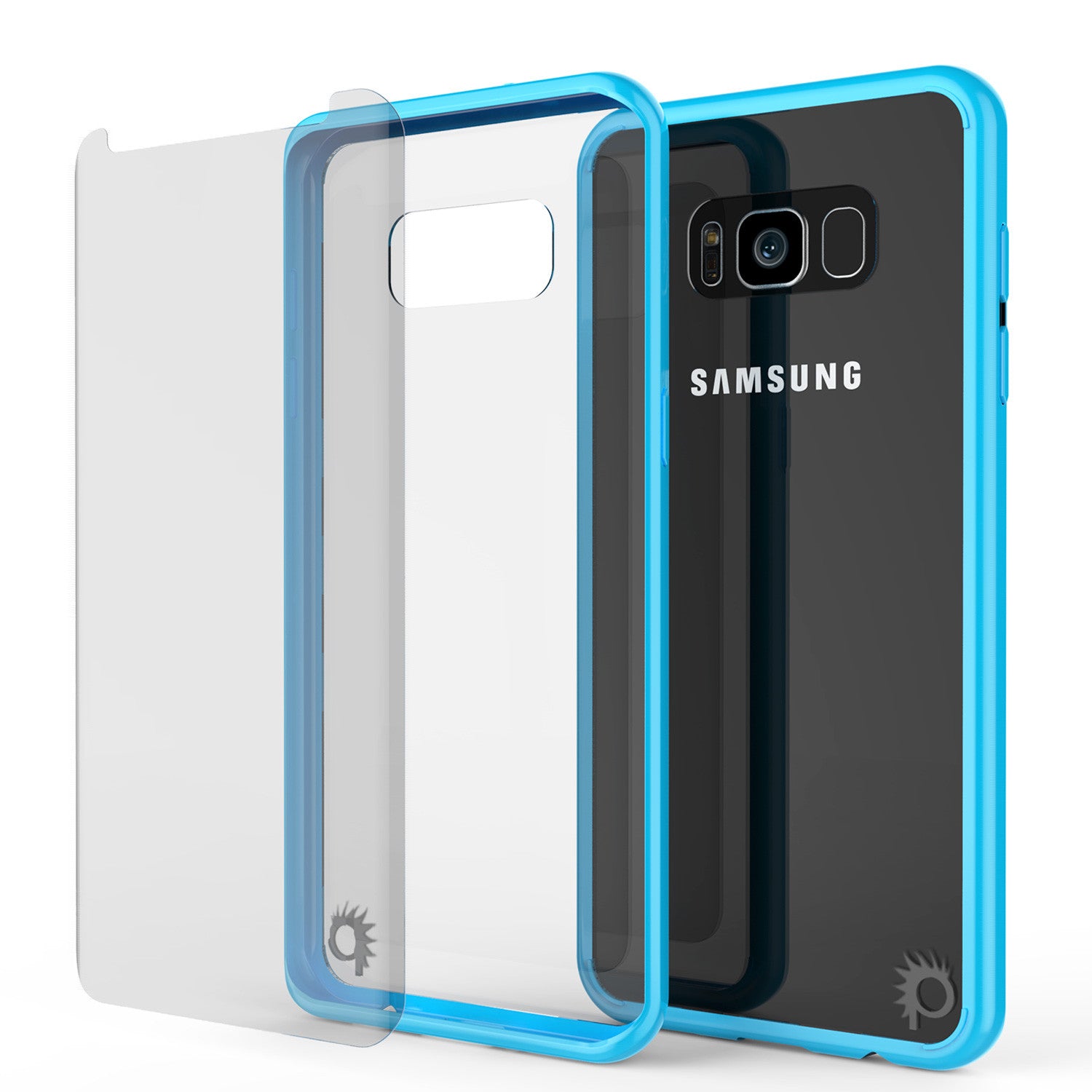 S8 Case Punkcase® LUCID 2.0 Light Blue Series w/ PUNK SHIELD Screen Protector | Ultra Fit