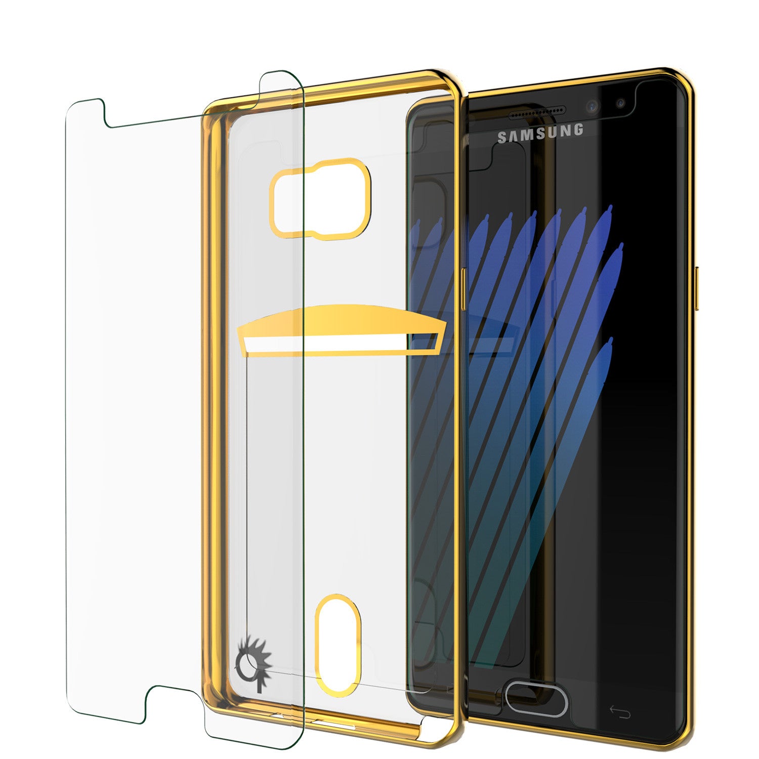 Galaxy Note 7 Case, PUNKCASE® LUCID Gold Series | Card Slot | SHIELD Screen Protector | Ultra fit