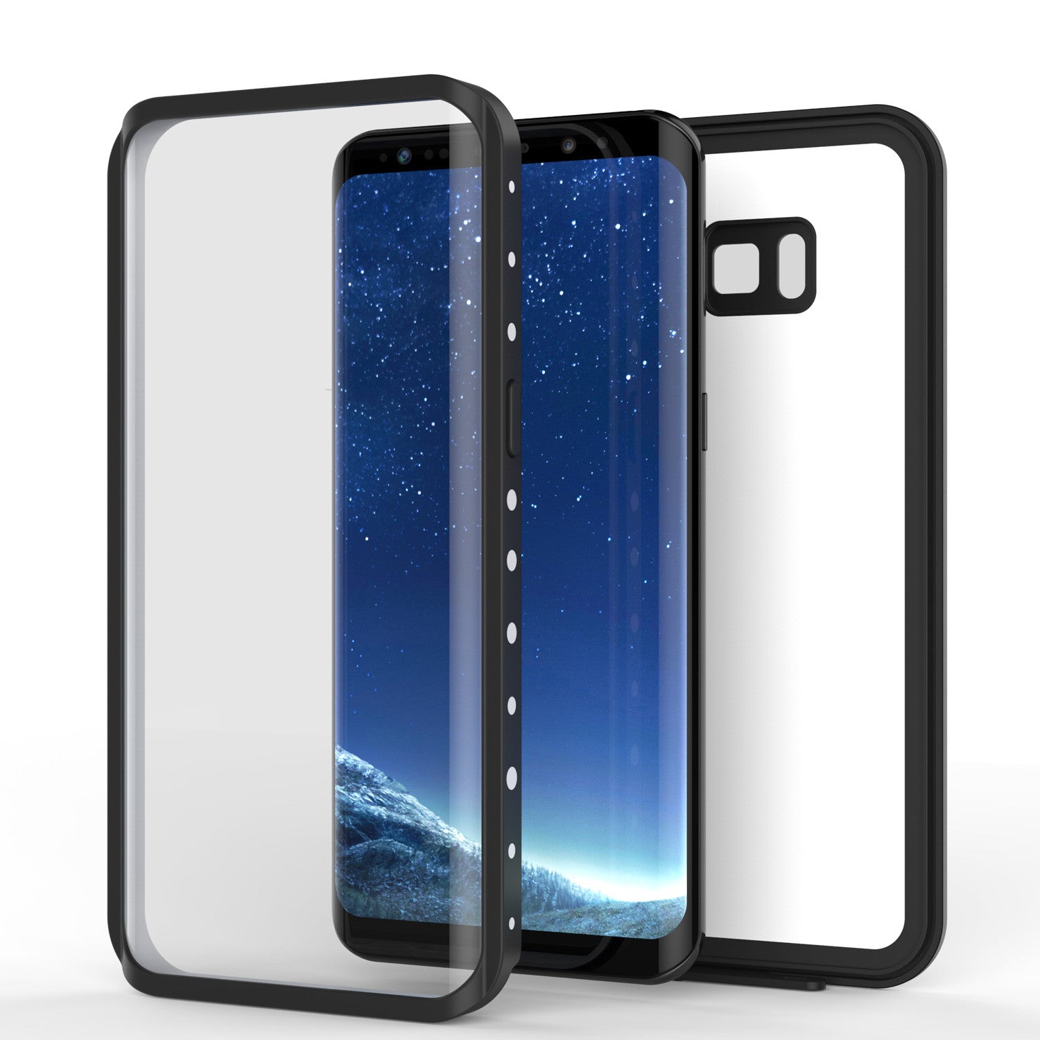 Galaxy S8 Waterproof Case, Punkcase StudStar White Thin 6.6ft Underwater IP68 Shock/Snow Proof