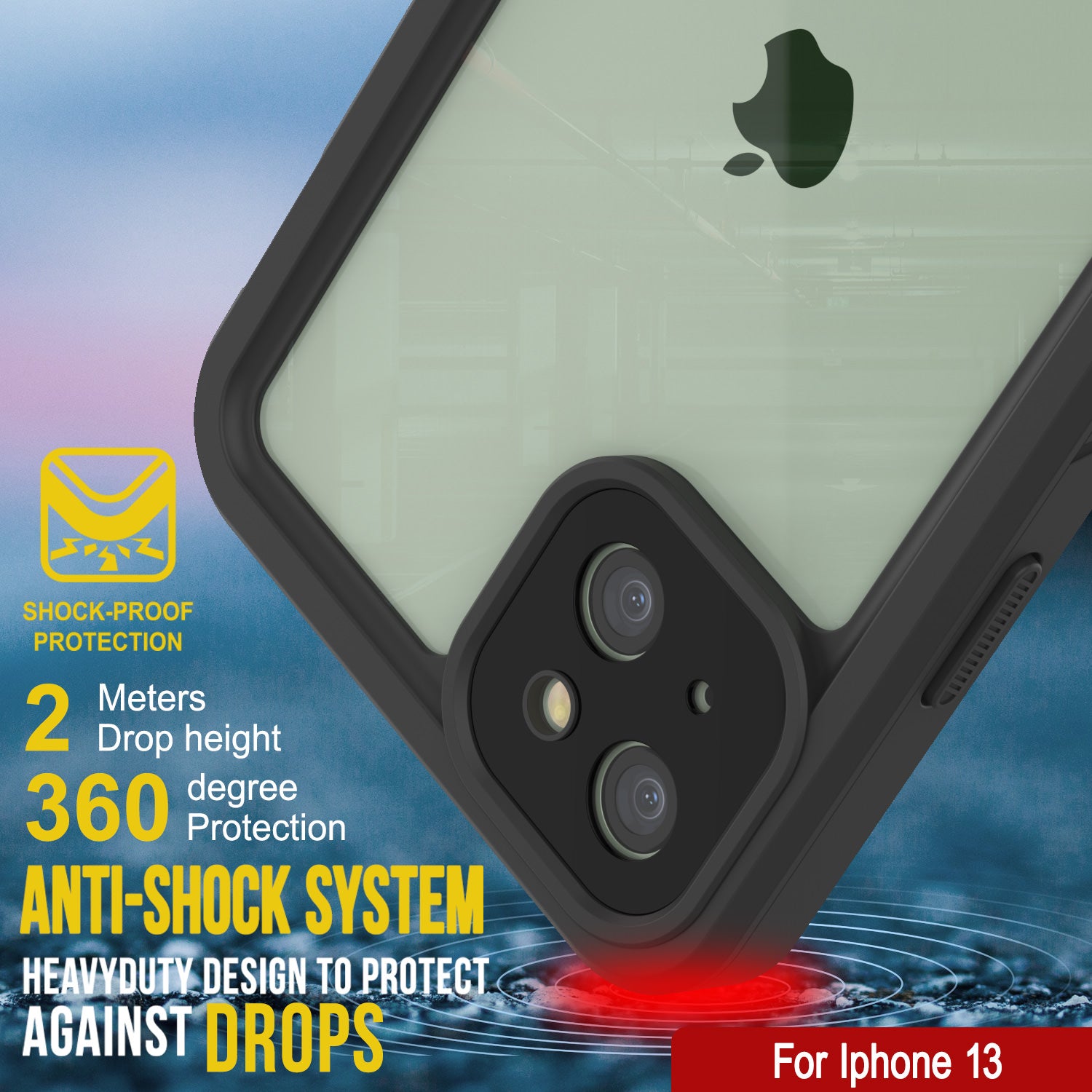 iPhone 13 Waterproof Case, Punkcase [Extreme Series] Armor
