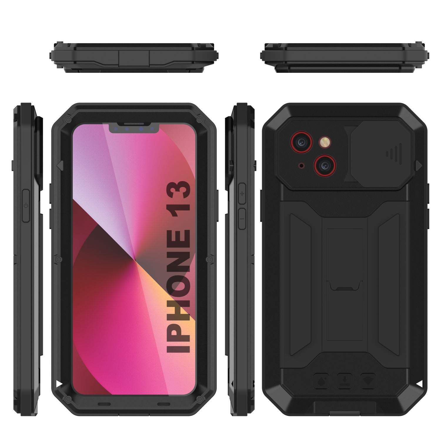 iPhone 13 Metal 2.0 Case, Heavy Duty Military Grade Armor