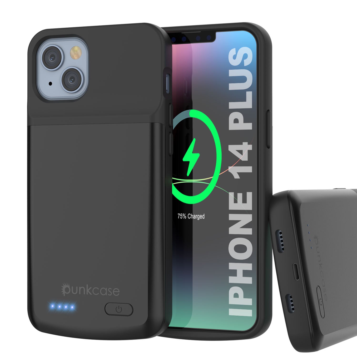 iPhone 14 Plus Battery Case, PunkJuice 4800mAH Fast Charging Power