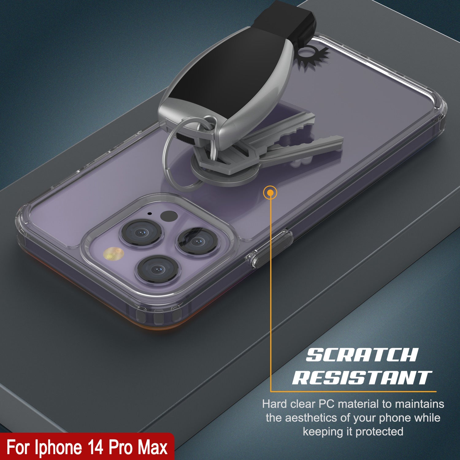 iPhone 15 Pro Max Case Punkcase® LUCID 2.0 Peach Pink Series Series w/ PUNK SHIELD Screen Protector | Ultra Fit