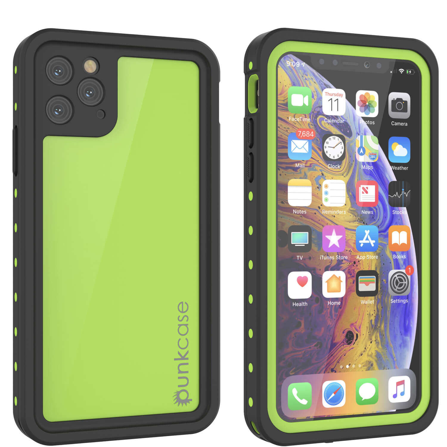 iPhone 11 Pro Waterproof IP68 Case, Punkcase [Light green