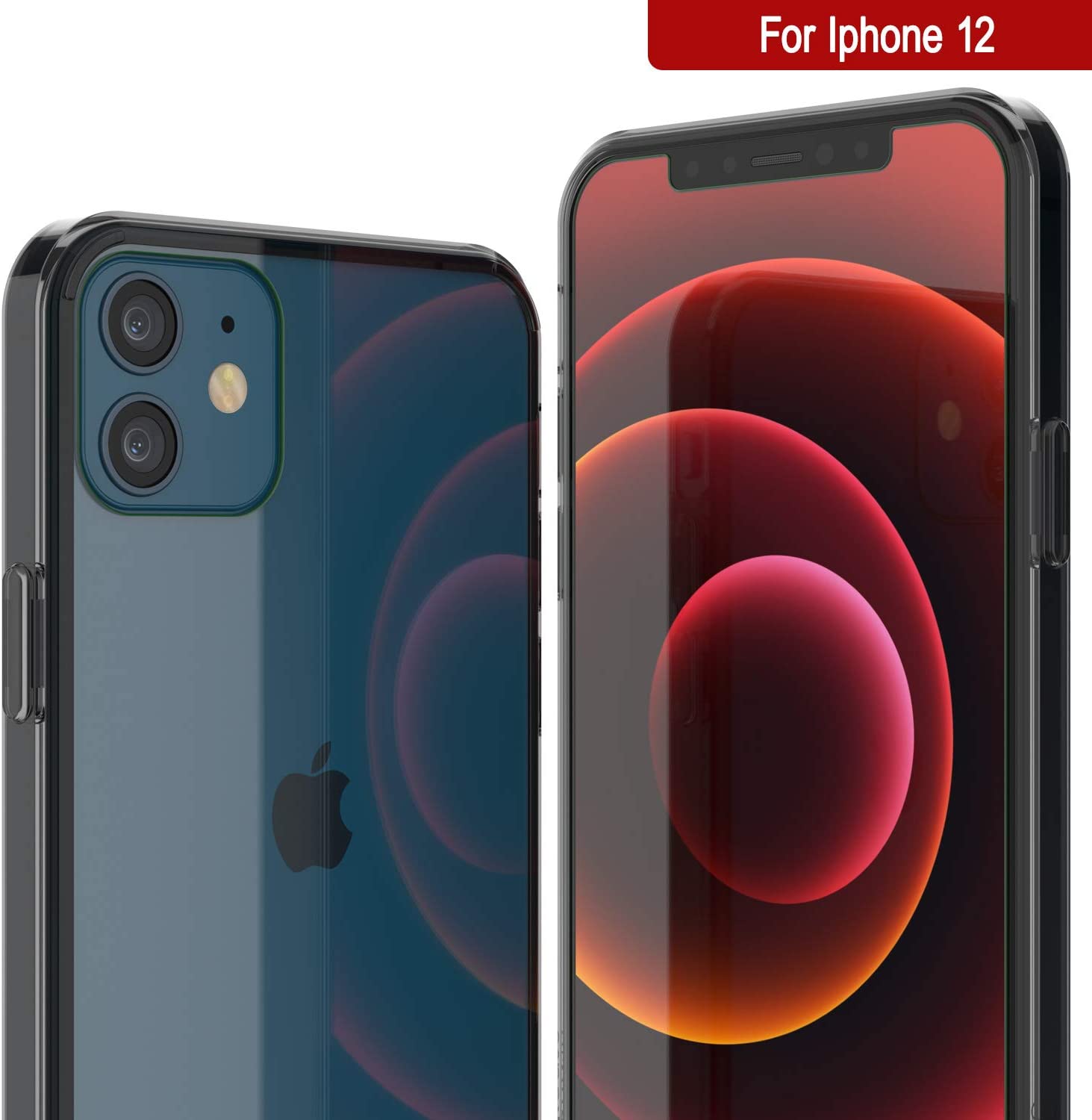 iPhone 13 Case Punkcase® LUCID 2.0 Crystal Black Series w/ PUNK SHIELD Screen Protector | Ultra Fit