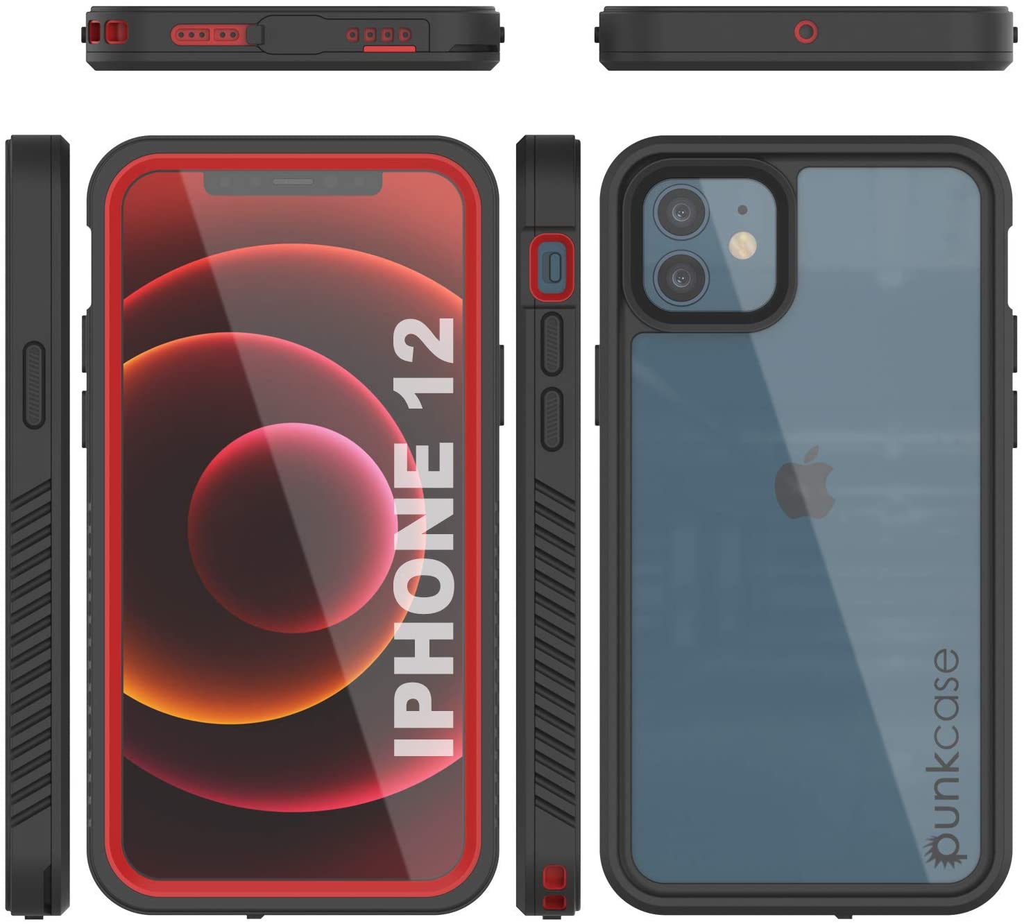 Punkcase Custodia Impermeabile Per IPhone 12 (2020), Serie Extreme, Certificata IP68, Antineve E Antiurto, Con Protezione Schermo Integrata