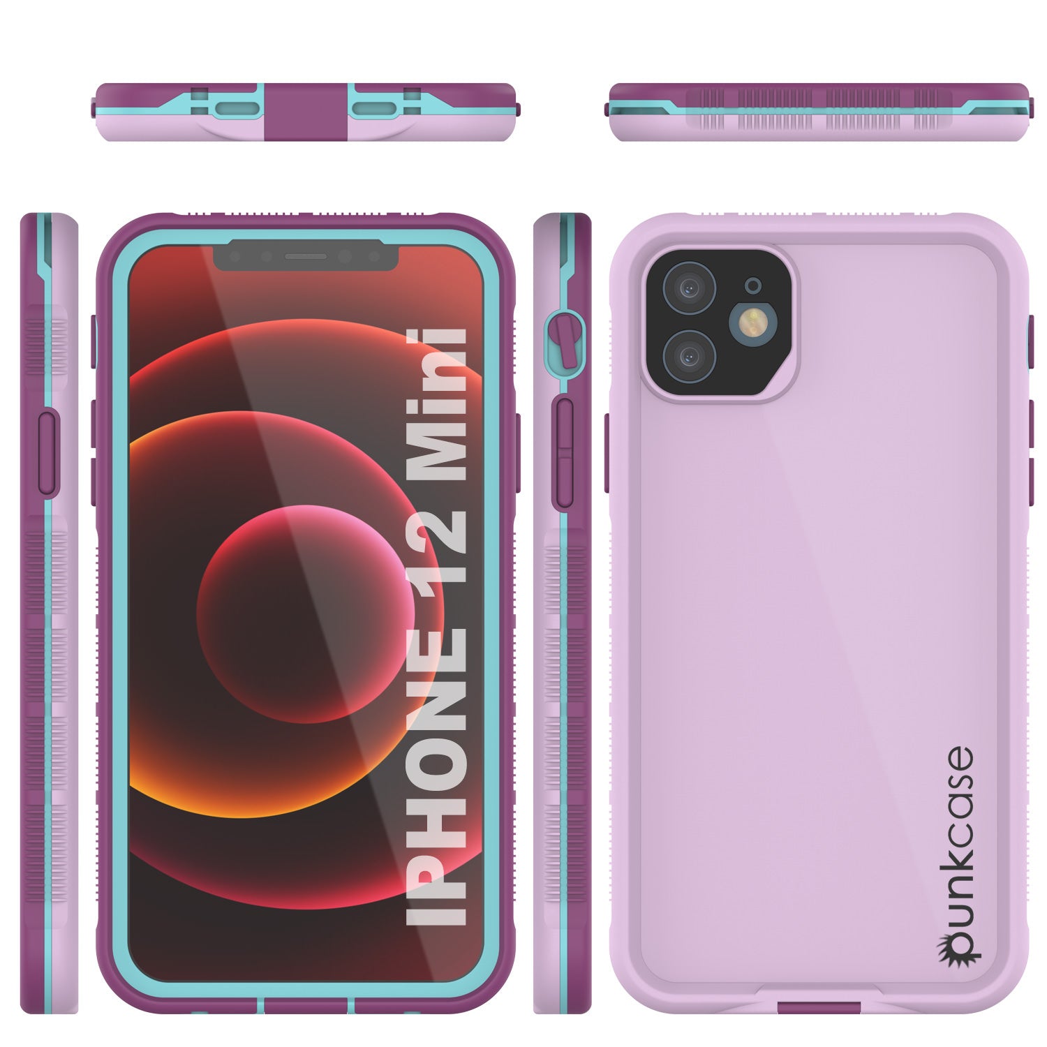 Punkcase iPhone 13 Mini Waterproof Case [Aqua Series] Armor Cover [Blue]