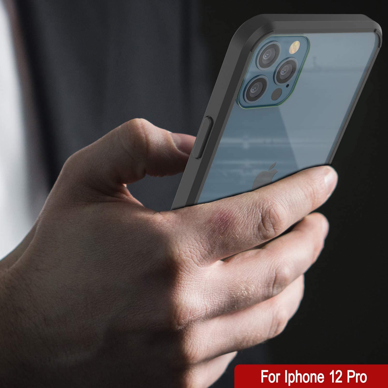 iPhone 12 Pro Case Punkcase® LUCID 2.0 Black Series w/ PUNK SHIELD Screen Protector | Ultra Fit