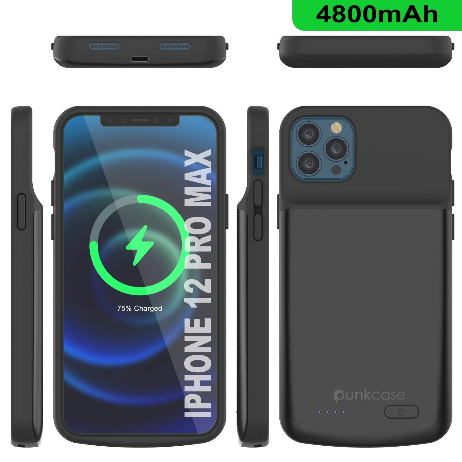 Apple iPhone 12 Pro Max Battery Case 4800mAH Punkcase – punkcase