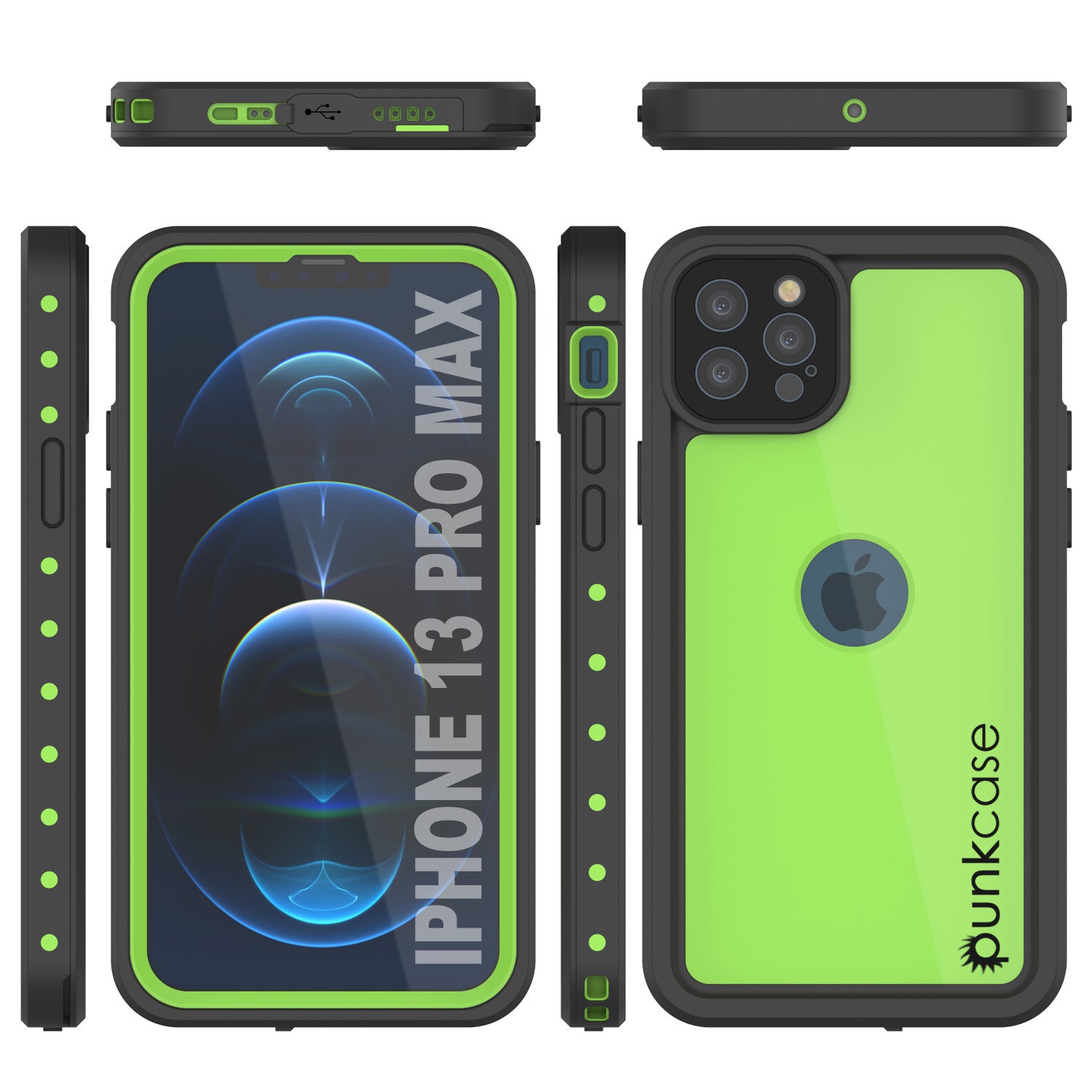 iPhone 13 Pro Max Waterproof IP68 Case, Punkcase [Light iPhone 13 Pro Max Waterproof IP68 Case, Punkcase [Light