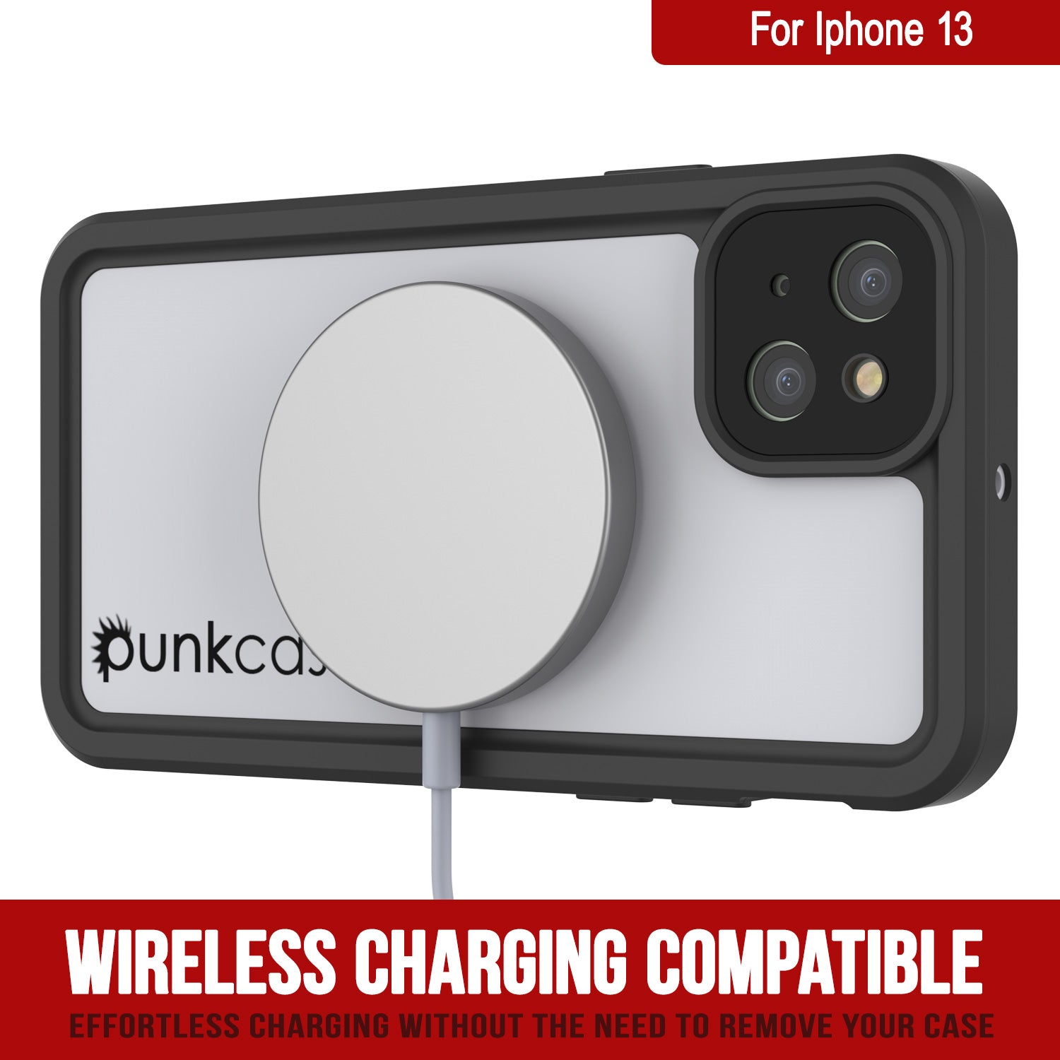 iPhone 13 Waterproof IP68 Case, Punkcase [White] [StudStar Series] [Slim Fit] [Dirtproof]