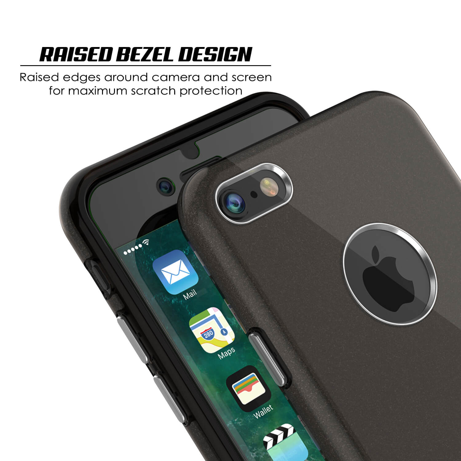 iPhone 6s/6 Case PunkCase Galactic Black Series Slim w/ Tempered Glass | Lifetime Warranty