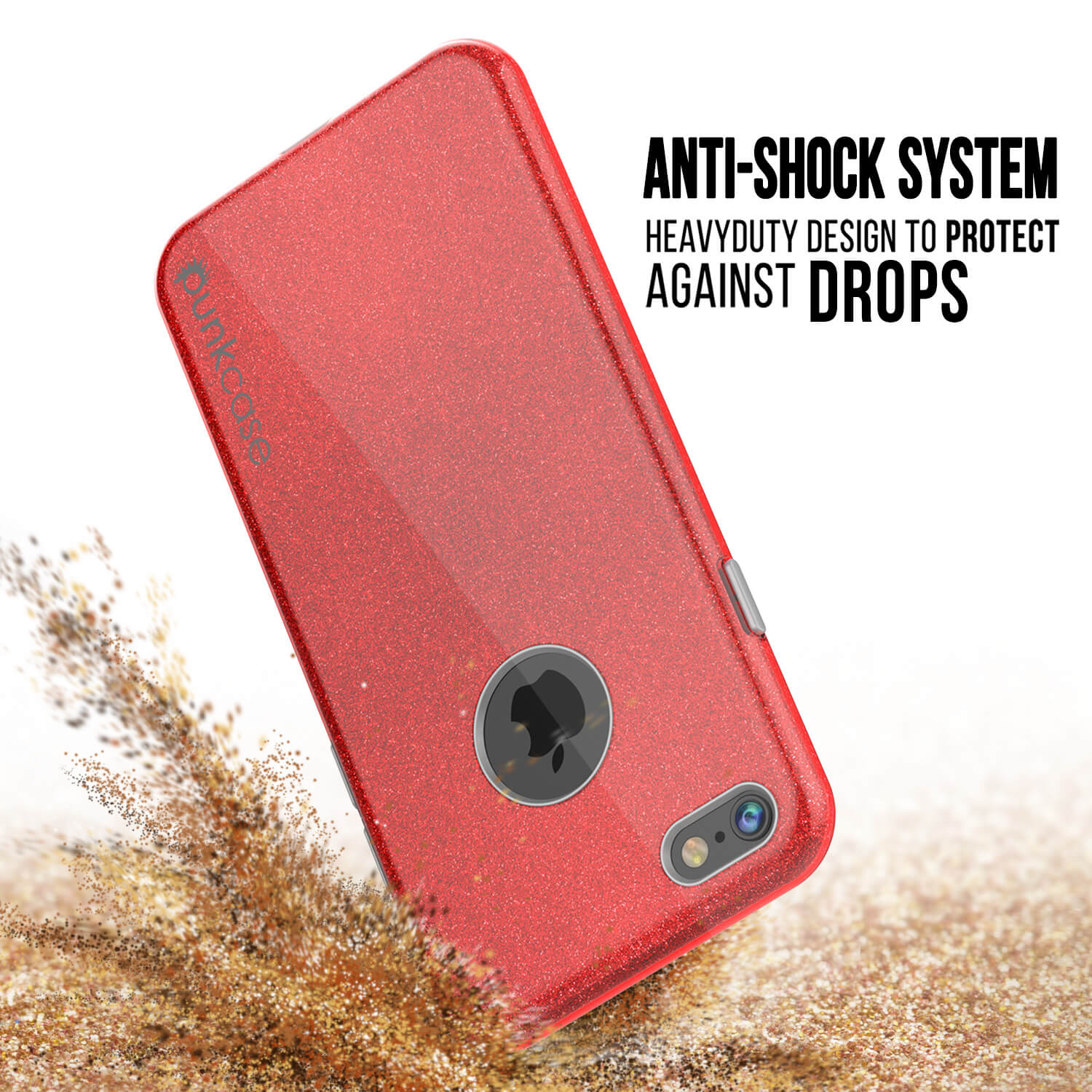 iPhone 6s/6 Case PunkCase Galactic Red  Slim w/ Tempered Glass | Lifetime Warranty