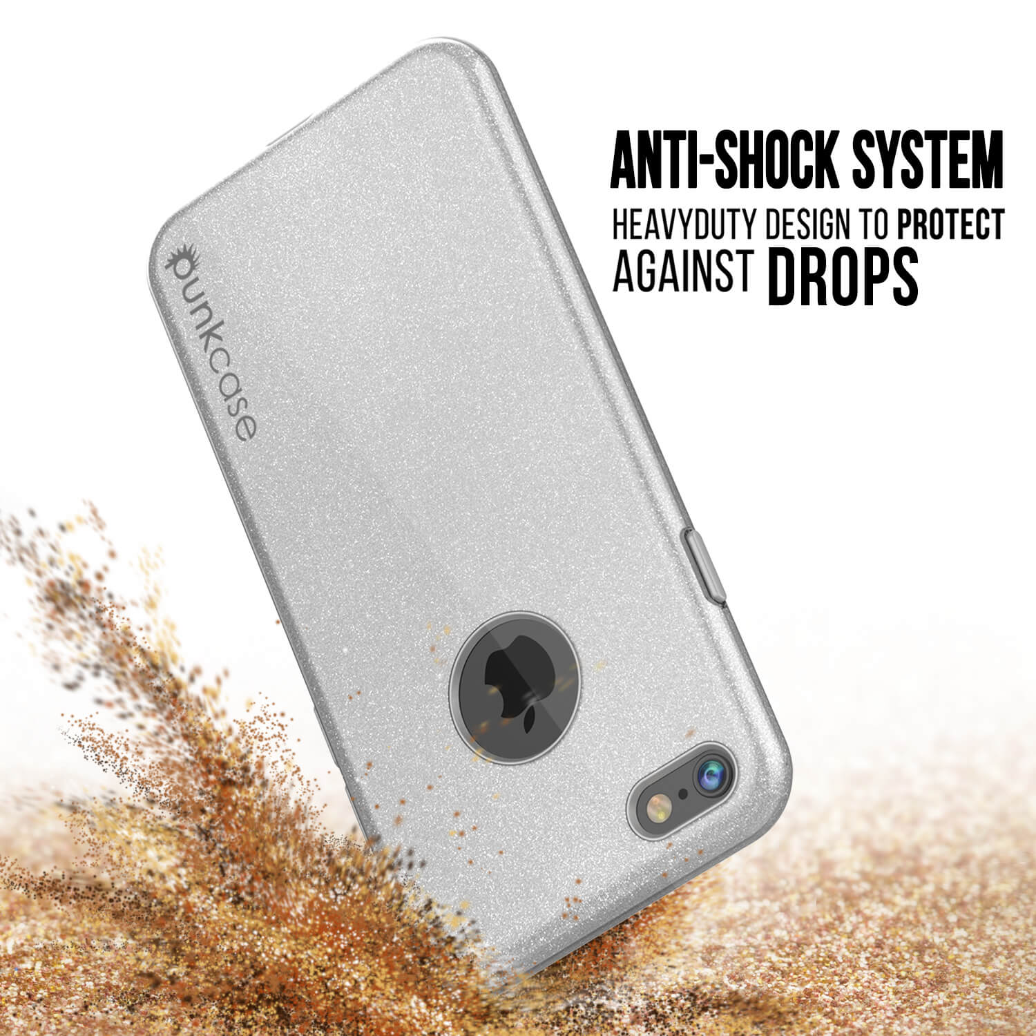 iPhone 6s/6 Case PunkCase Galactic Silver Series Slim w/ Tempered Glass | Lifetime Warranty