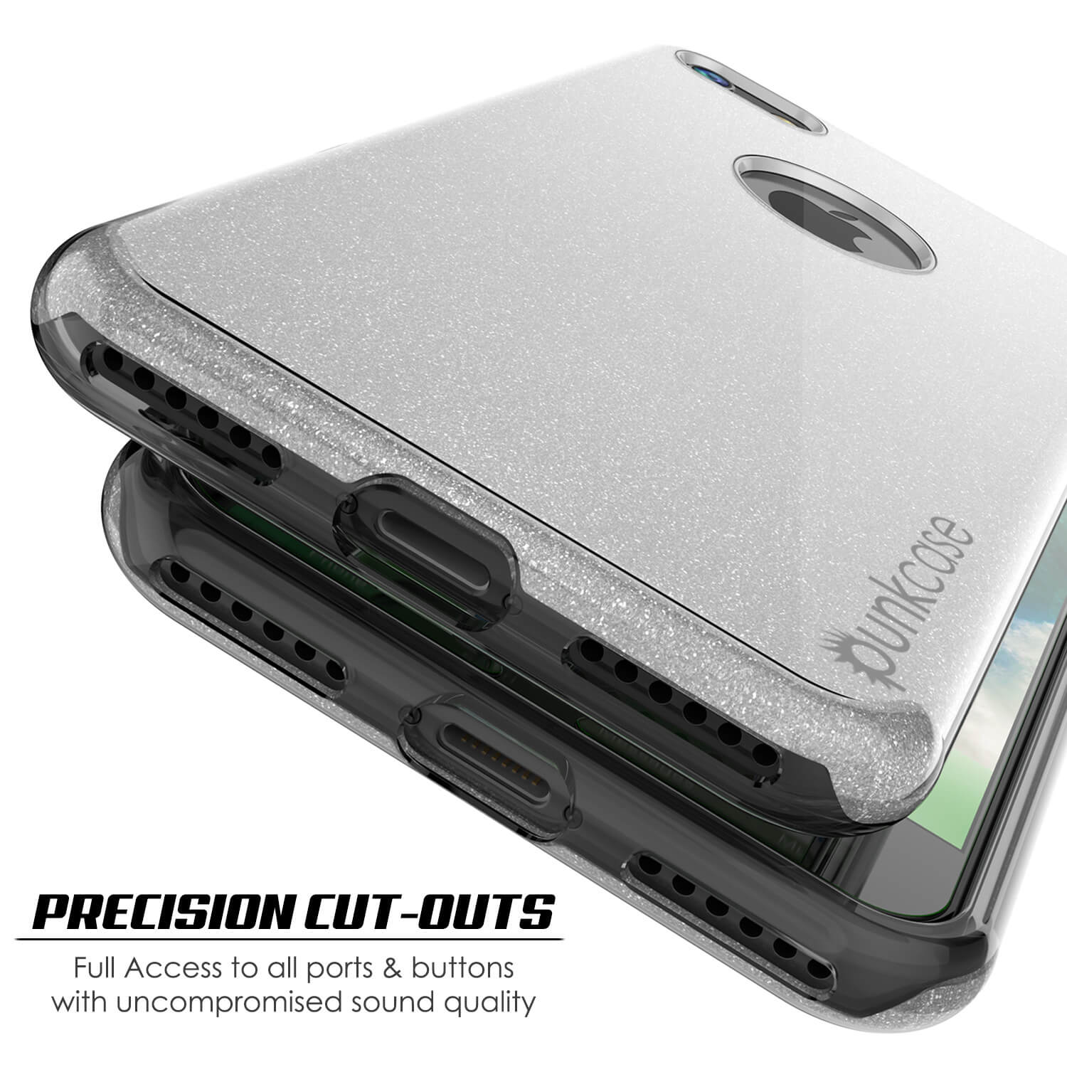 iPhone 6s/6 Case PunkCase Galactic Silver Series Slim w/ Tempered Glass | Lifetime Warranty