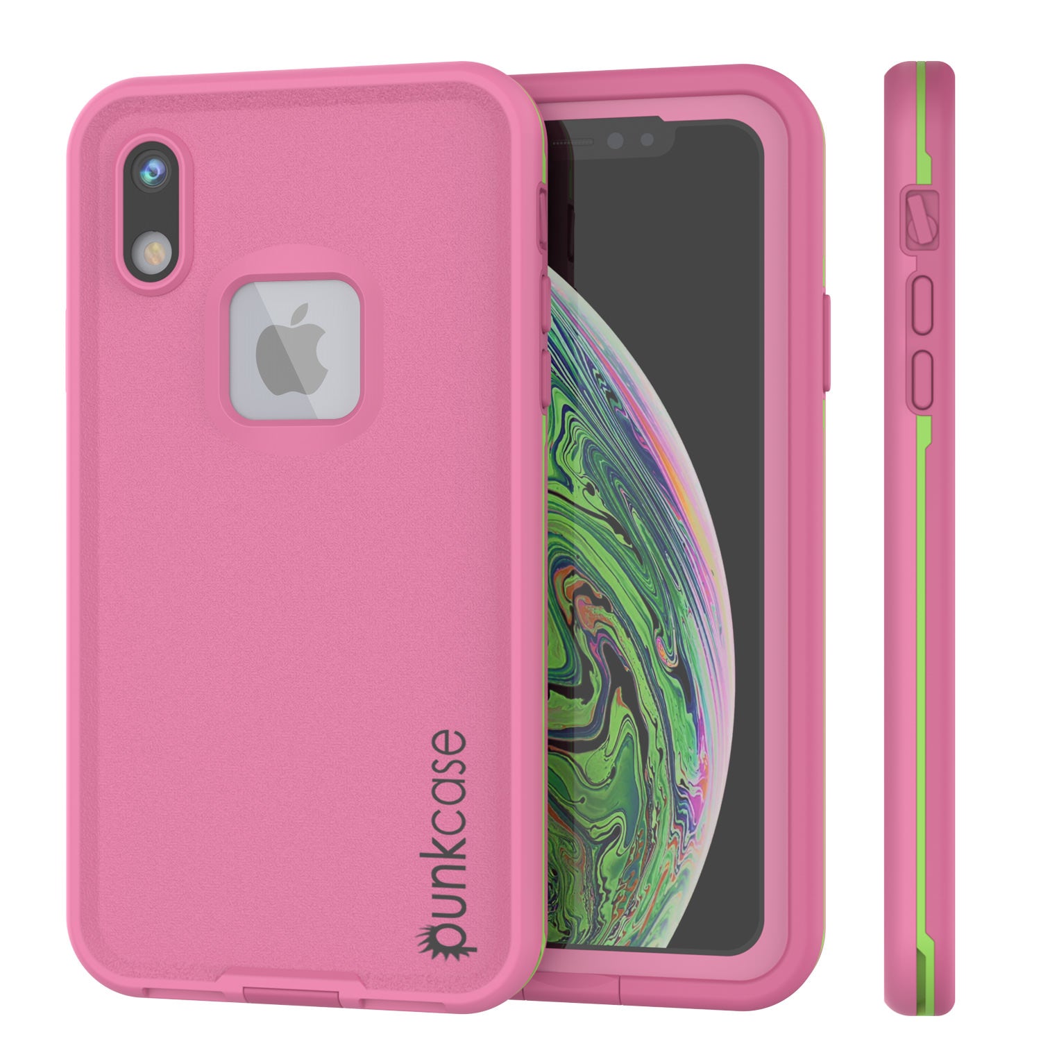 Punkcase iPhone XR Waterproof Case [Aqua Series] Armor Cover [Rose Red]