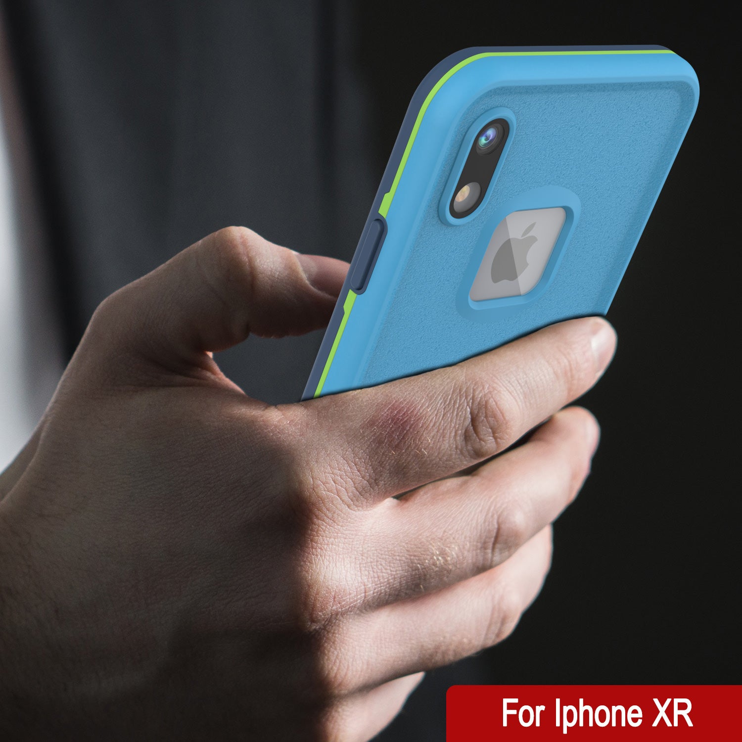 Punkcase iPhone XR Waterproof Case [Aqua Series] Armor Cover [Blue]