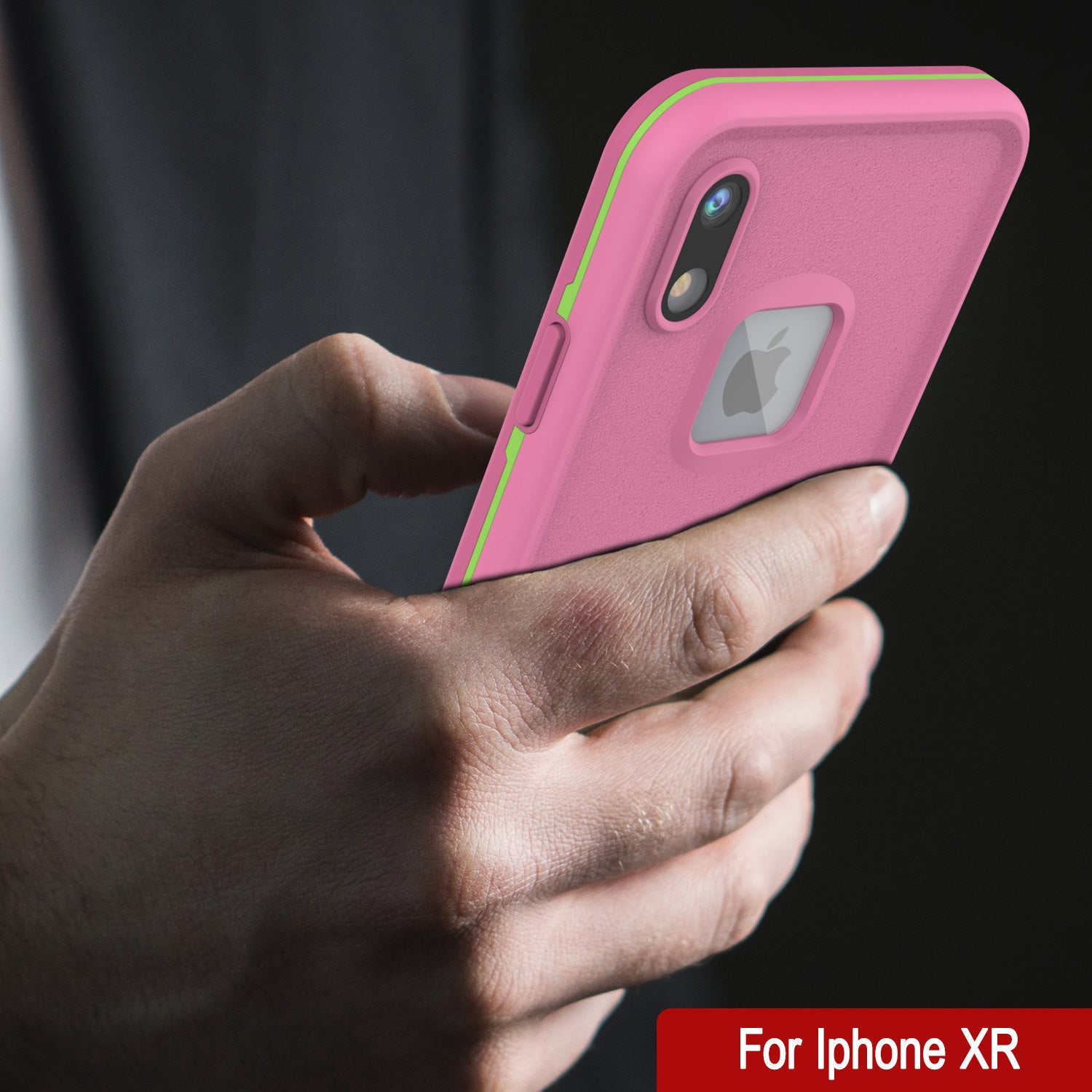 Punkcase iPhone XR Waterproof Case [Aqua Series] Armor Cover [Rose Red]