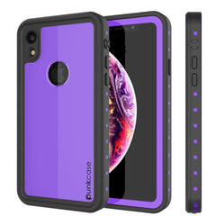 iPhone XR Waterproof IP68 Case, Punkcase [Purple] [StudStar Series] [Slim  Fit] [Dirtproof]