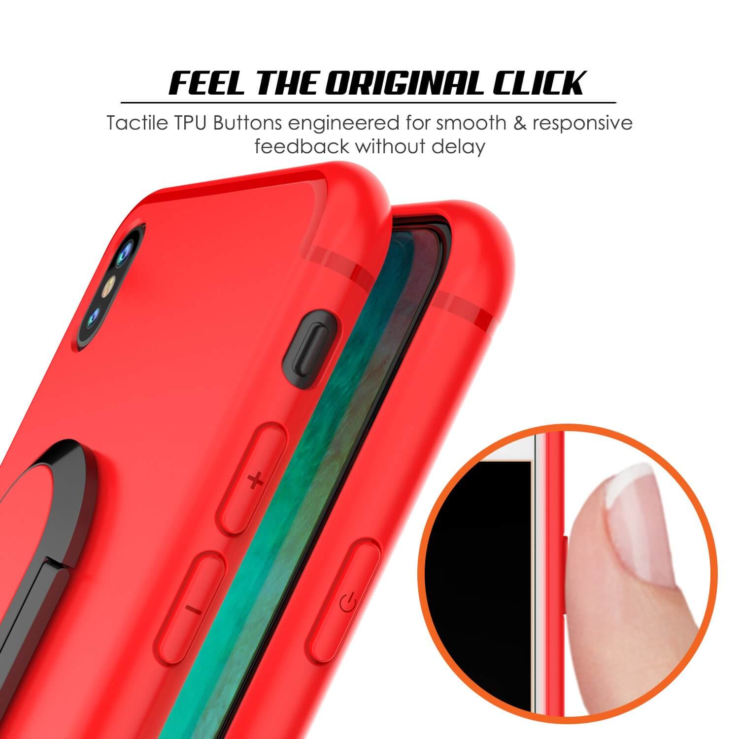 iPhone X / XS Max Luxury Stealth Bracket Ring Holder Personality Case – The  Case Story