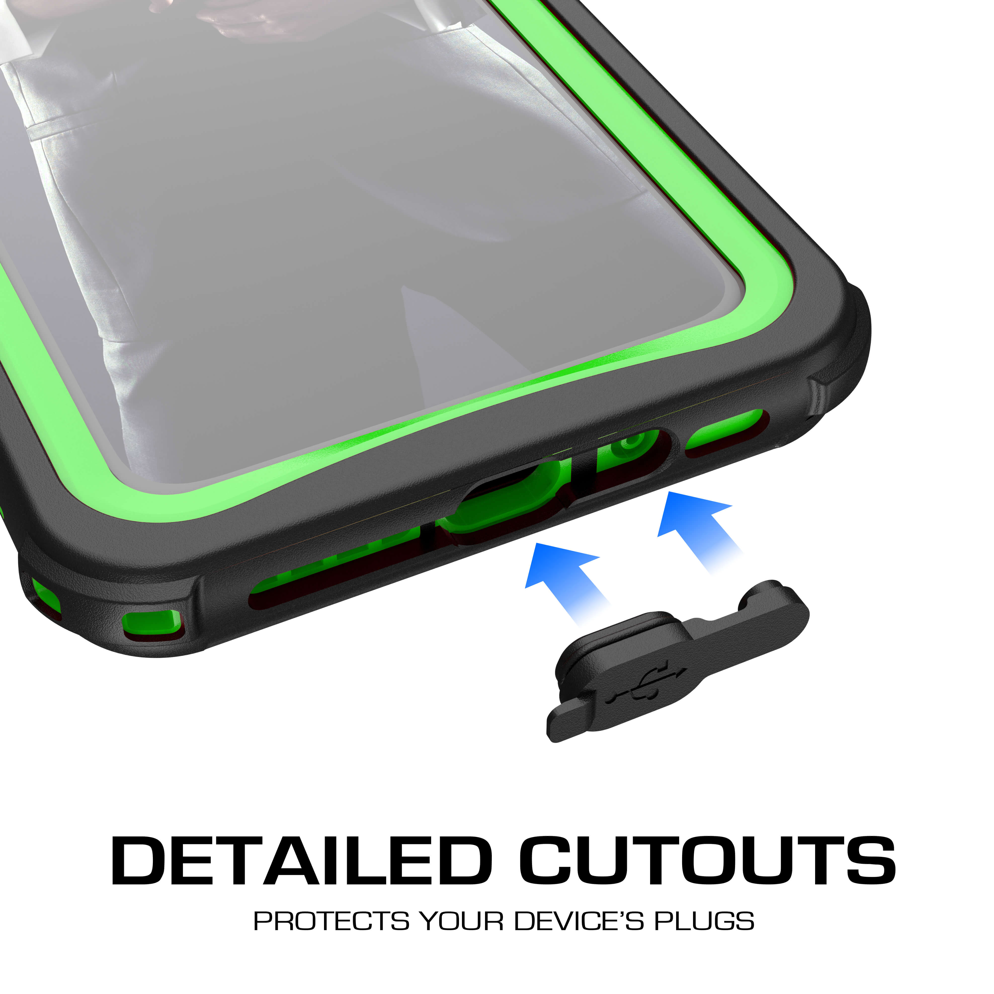 iPhone Xs  Case ,Ghostek Nautical Series  for iPhone Xs Rugged Heavy Duty Case |  Green