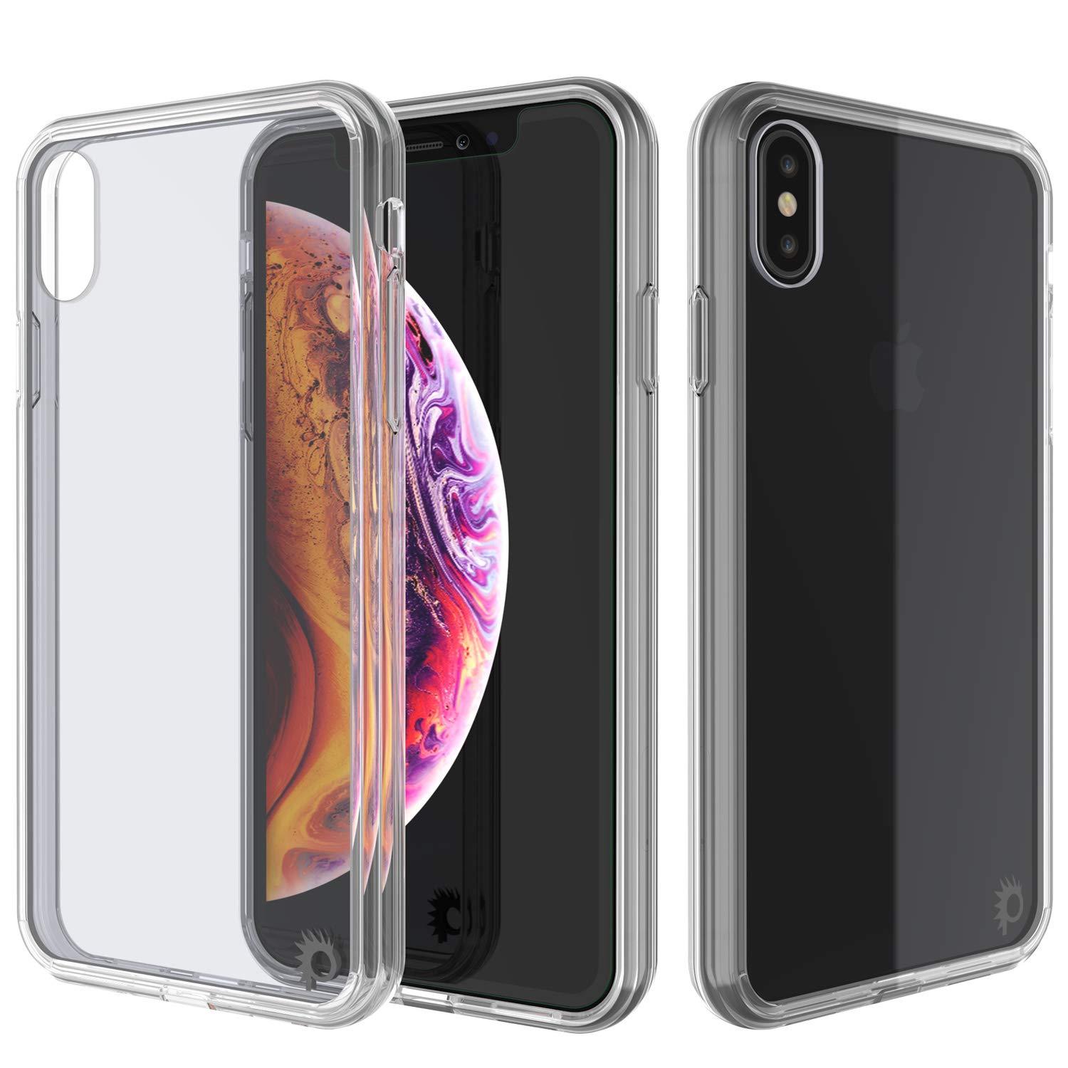 iPhone XS Case, PUNKcase [Lucid 2.0 Series] [Slim Fit] Armor Cover [Clear]