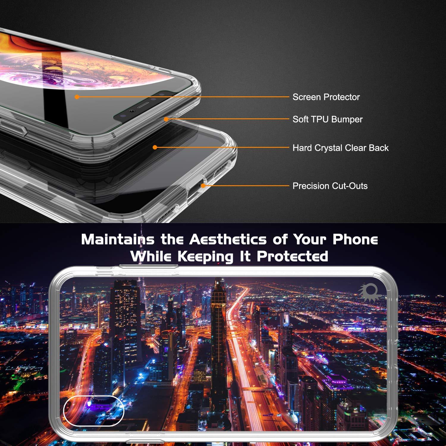 iPhone XS Case, PUNKcase [Lucid 2.0 Series] [Slim Fit] Armor Cover [Clear]