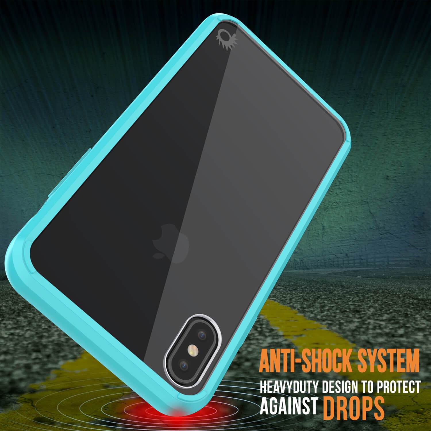 iPhone XS Case, PUNKcase [Lucid 2.0 Series] [Slim Fit] Armor Cover [Teal]