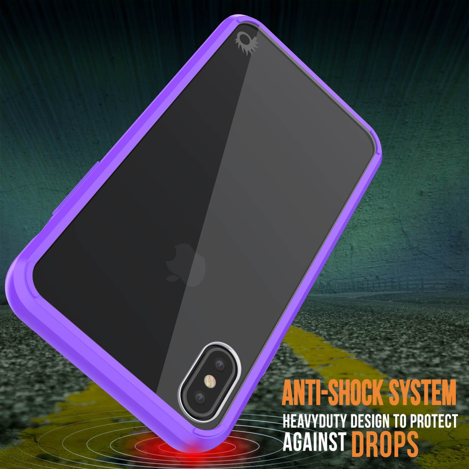 iPhone XS Case, PUNKcase [Lucid 2.0 Series] [Slim Fit] Armor Cover [Purple]