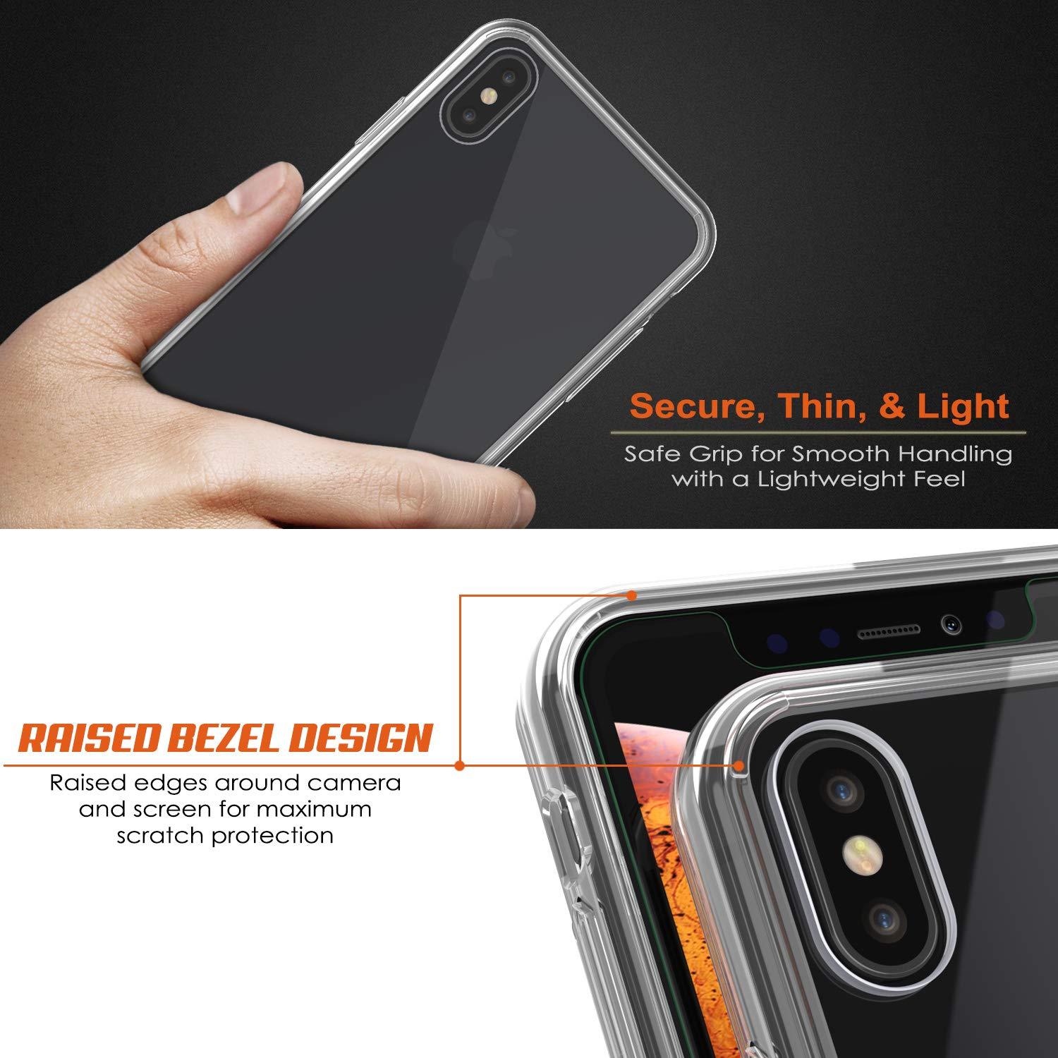 iPhone XS Case, PUNKcase [Lucid 2.0 Series] [Slim Fit] Armor Cover [Clear]