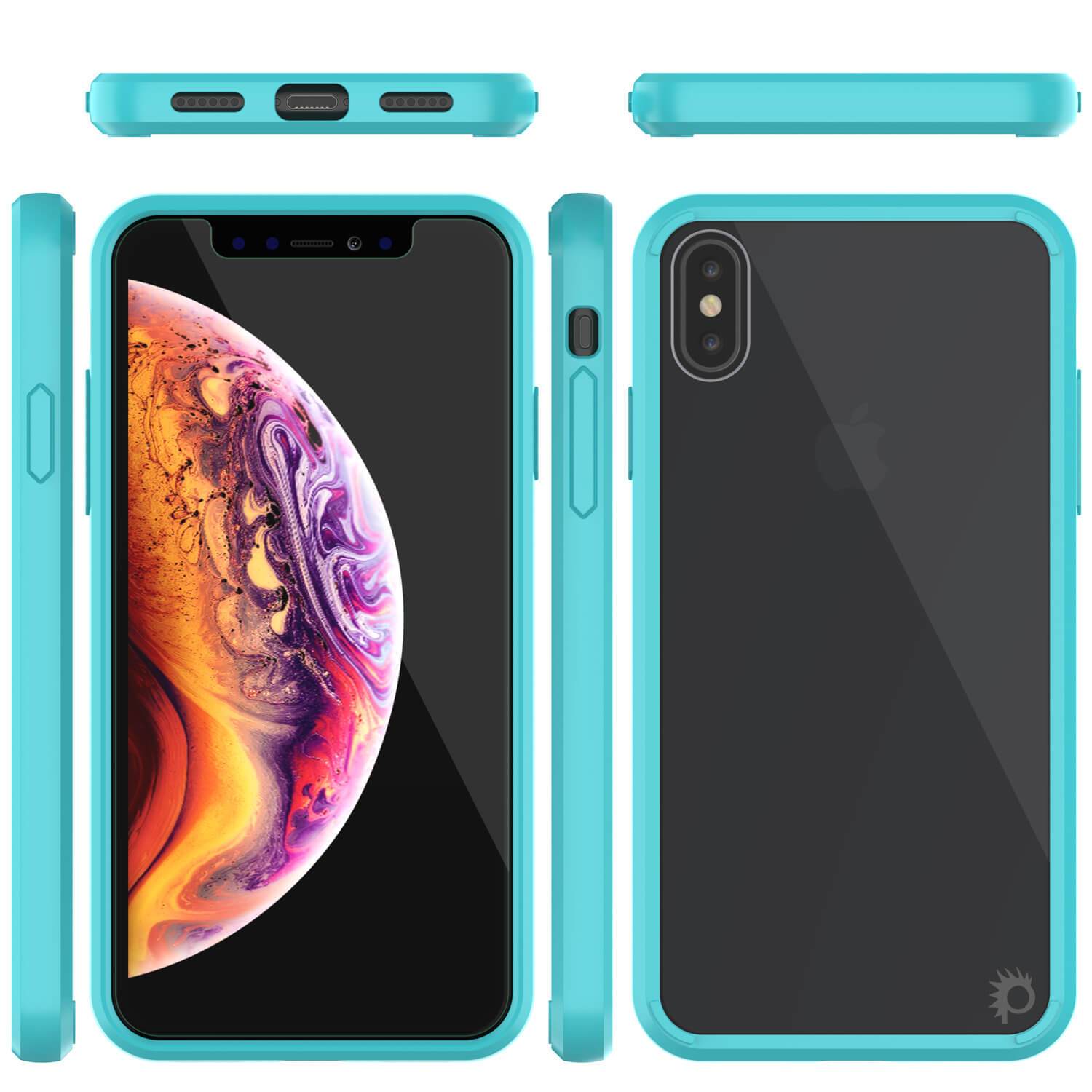 iPhone XS Case, PUNKcase [Lucid 2.0 Series] [Slim Fit] Armor Cover [Teal]