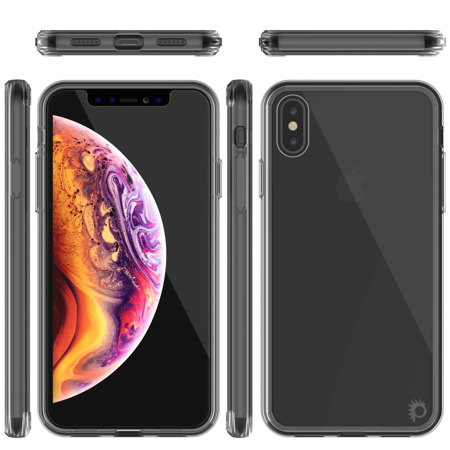 iPhone XS Case, PUNKcase [Lucid 2.0 Series] [Slim Fit] Armor Cover [Crystal-Black]