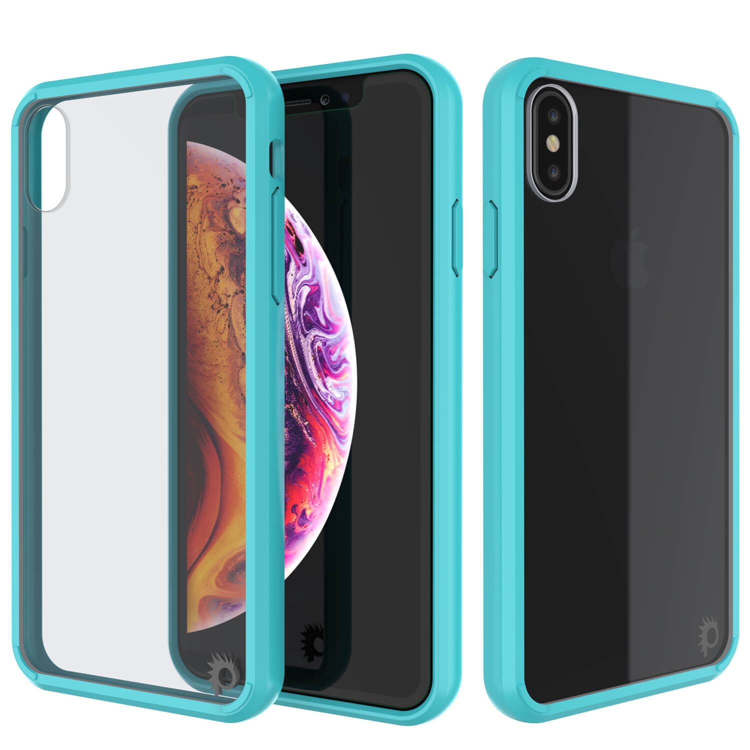 iPhone XS Case, PUNKcase [Lucid 2.0 Series] [Slim Fit] Armor Cover [Teal]