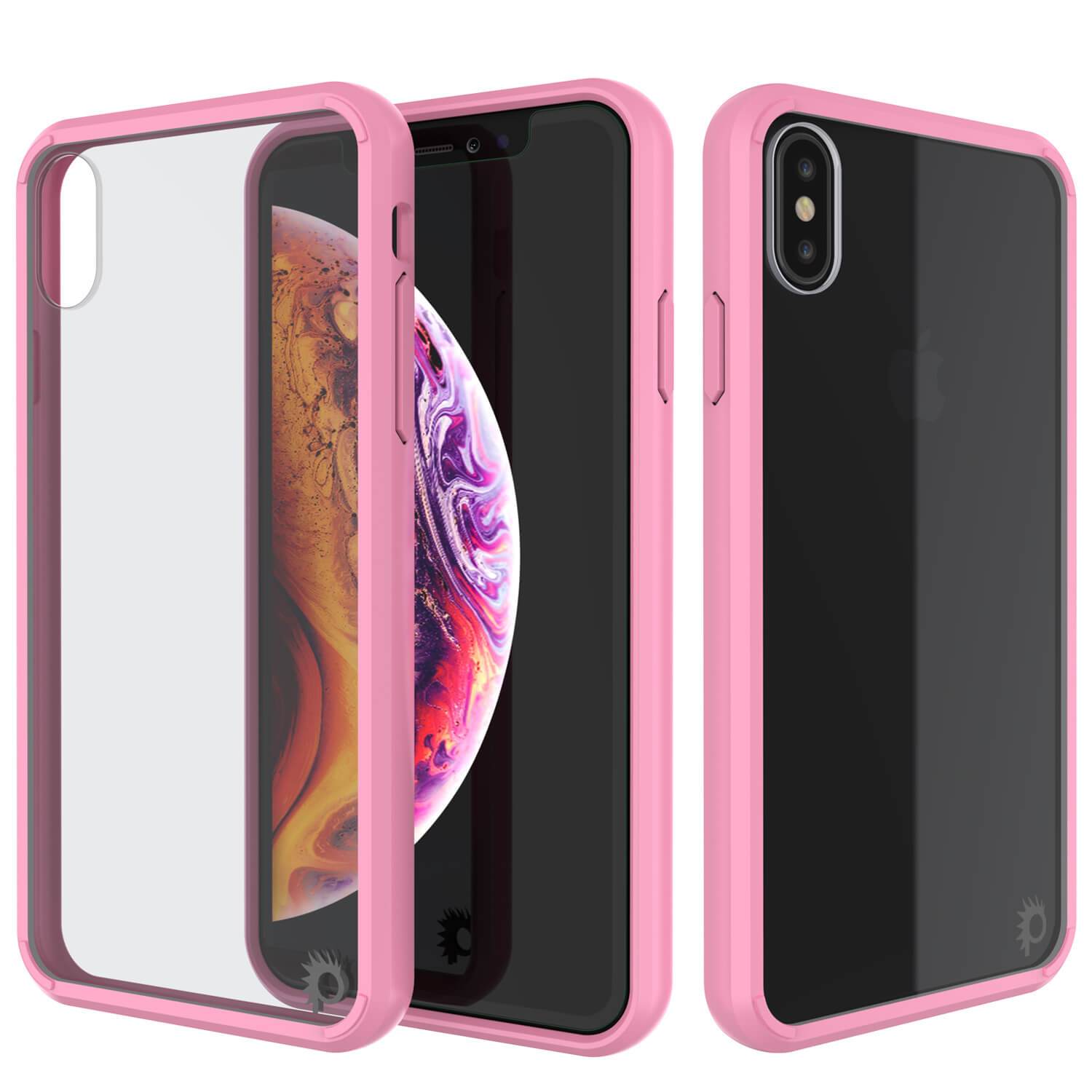iPhone XS Case, PUNKcase [Lucid 2.0 Series] [Slim Fit] Armor Cover [Pink]