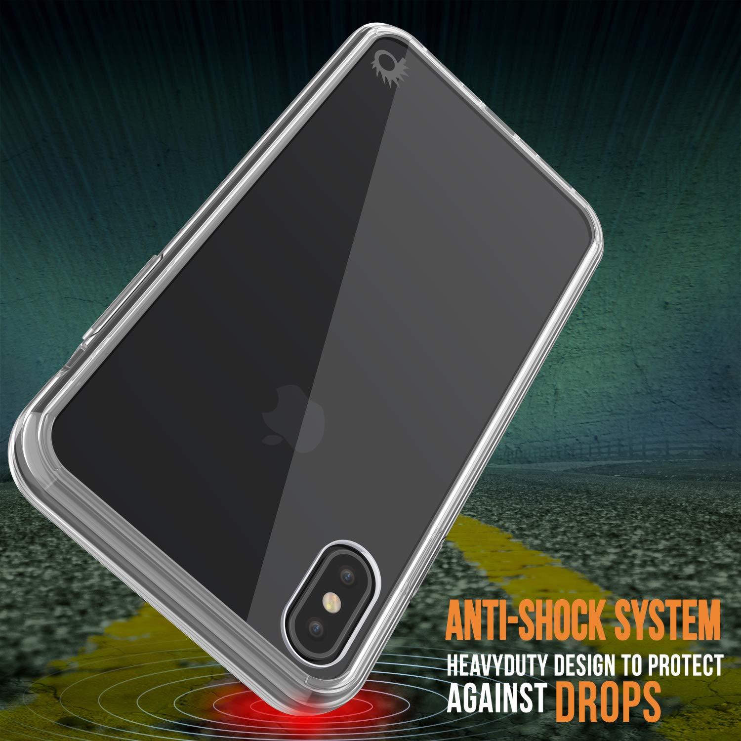 iPhone XS Case, PUNKcase [Lucid 2.0 Series] [Slim Fit] Armor Cover [Clear]