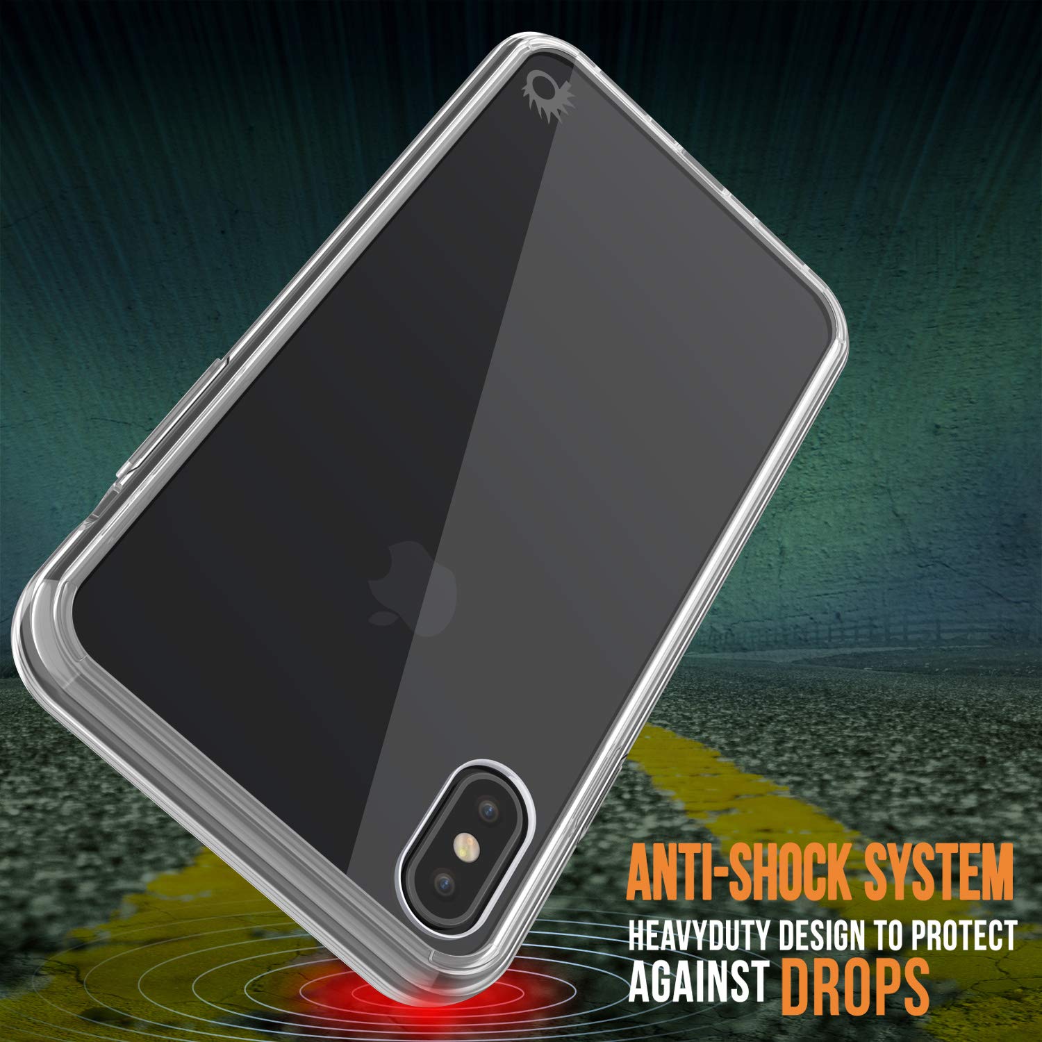 iPhone XS Max Case, PUNKcase [Lucid 2.0 Series] [Slim Fit] Armor Cover [Clear]