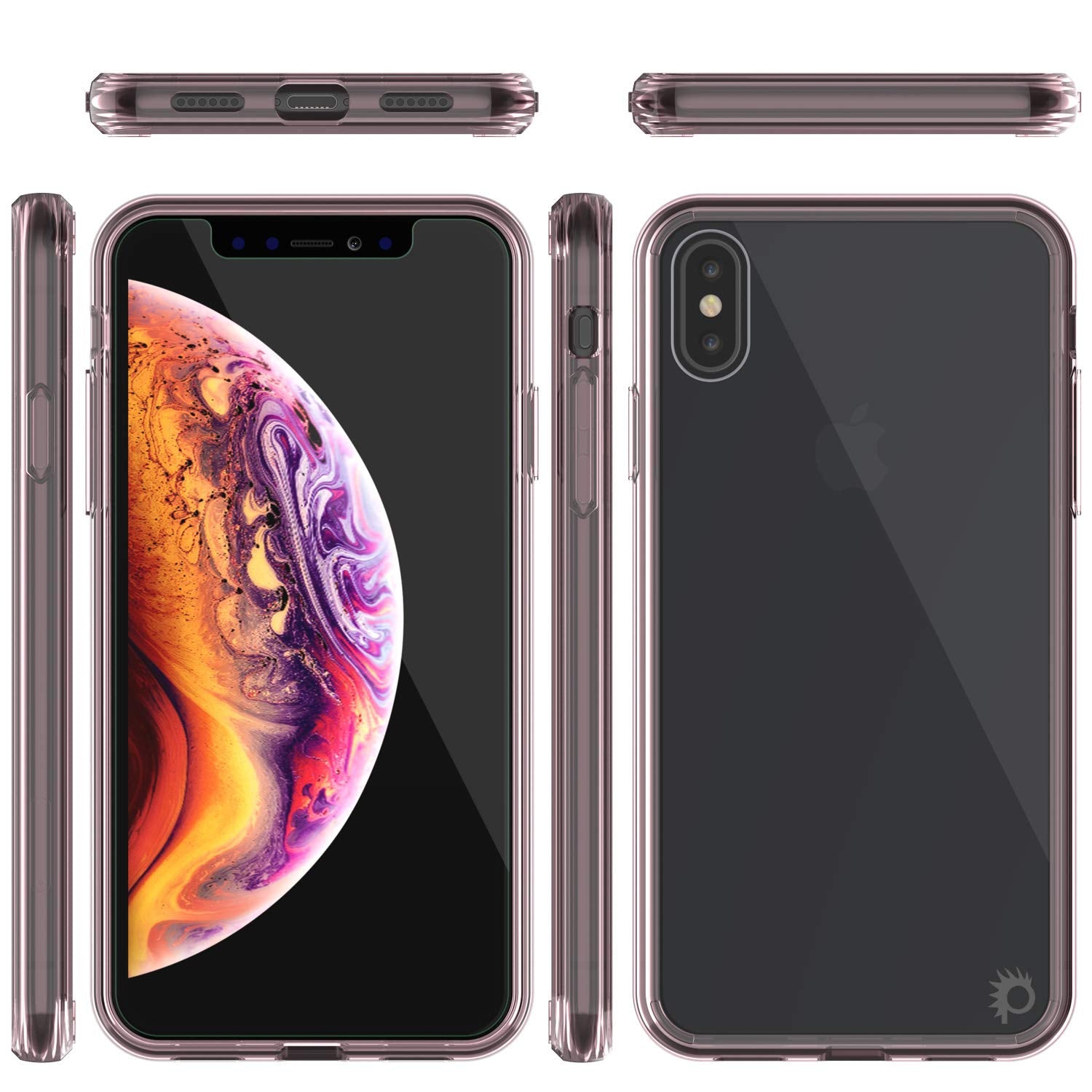 iPhone XS Max Case, PUNKcase [Lucid 2.0 Series] [Slim Fit] Armor Cover [Crystal-Pink]