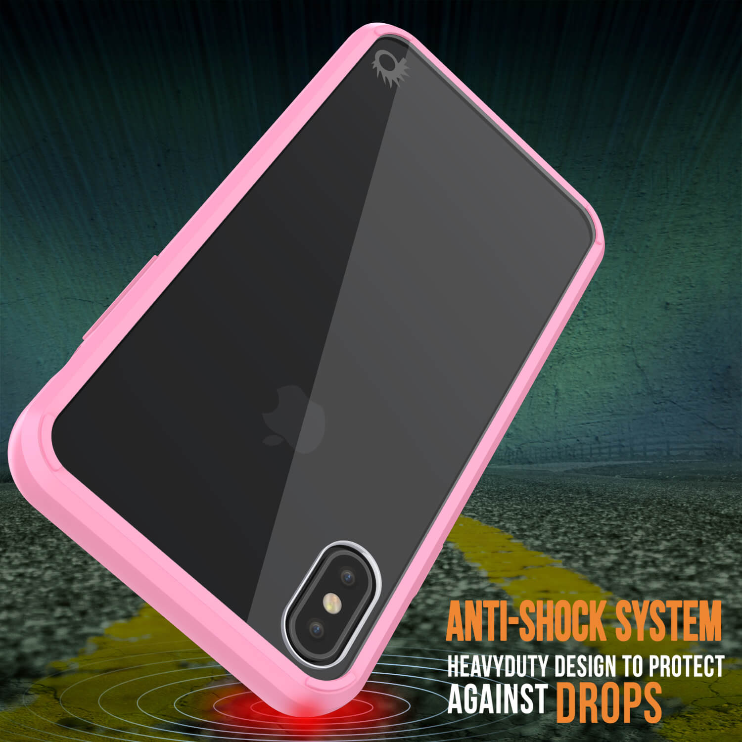 iPhone XS Max Case, PUNKcase [Lucid 2.0 Series] [Slim Fit] Armor Cover [Pink]