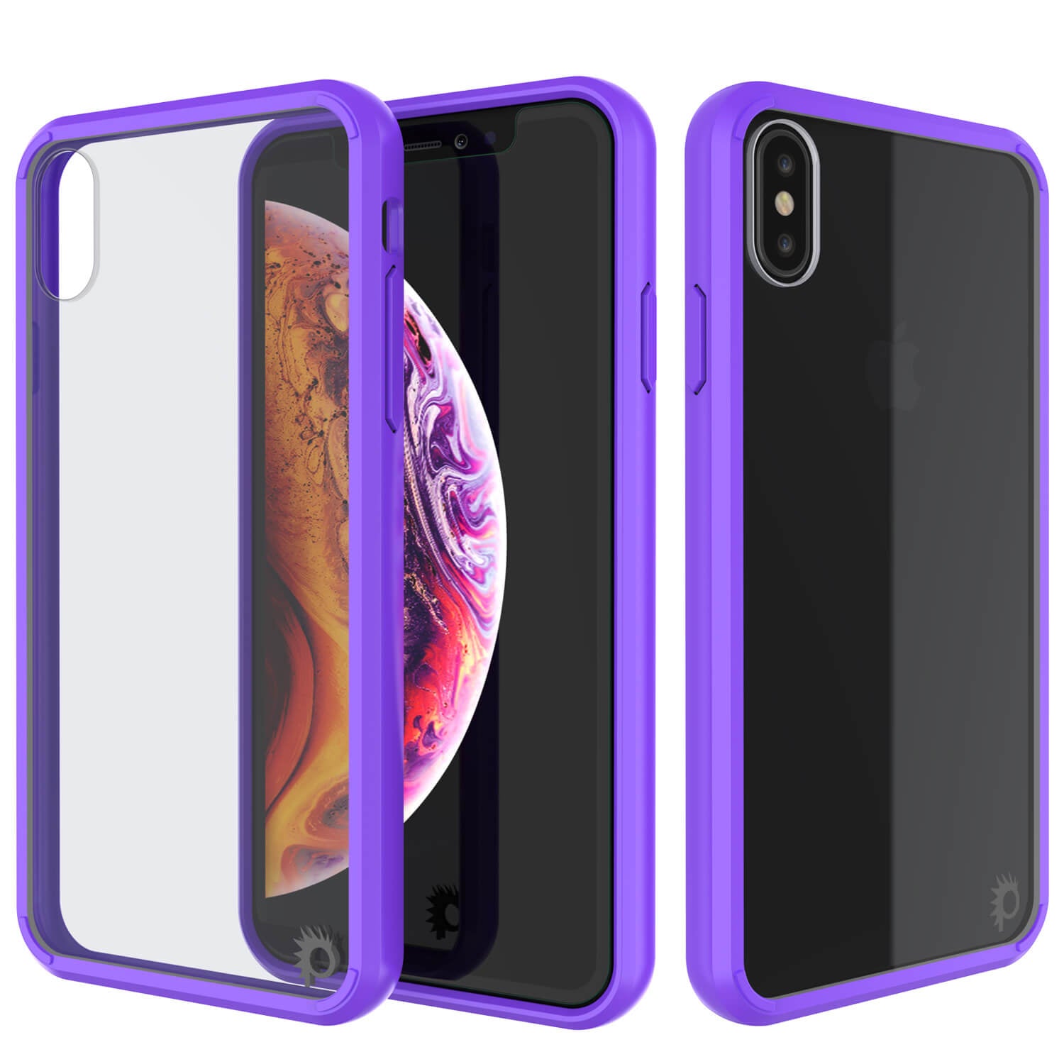iPhone XS Max Case, PUNKcase [Lucid 2.0 Series] [Slim Fit] Armor Cover [Purple]