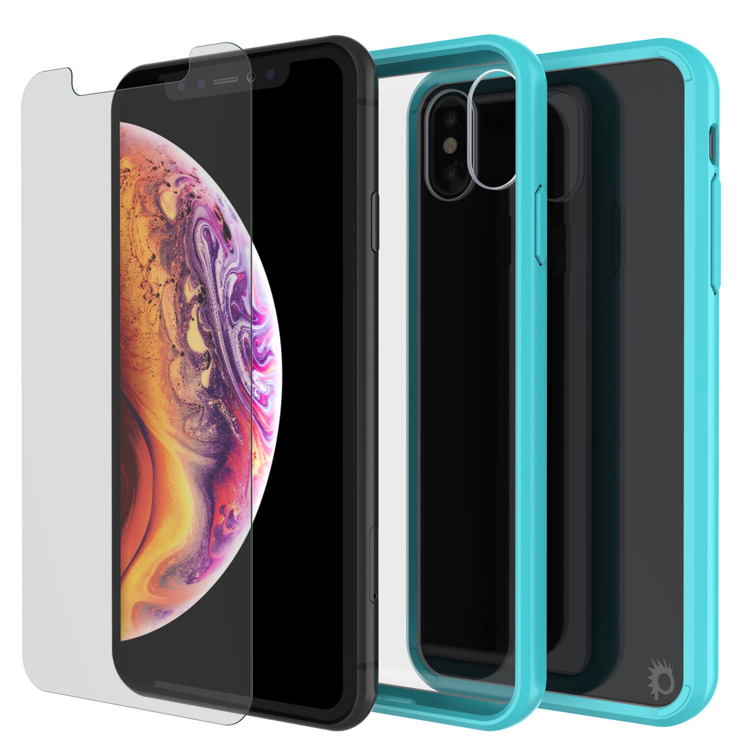 iPhone XS Max Case, PUNKcase [Lucid 2.0 Series] [Slim Fit] Armor Cover [Teal]