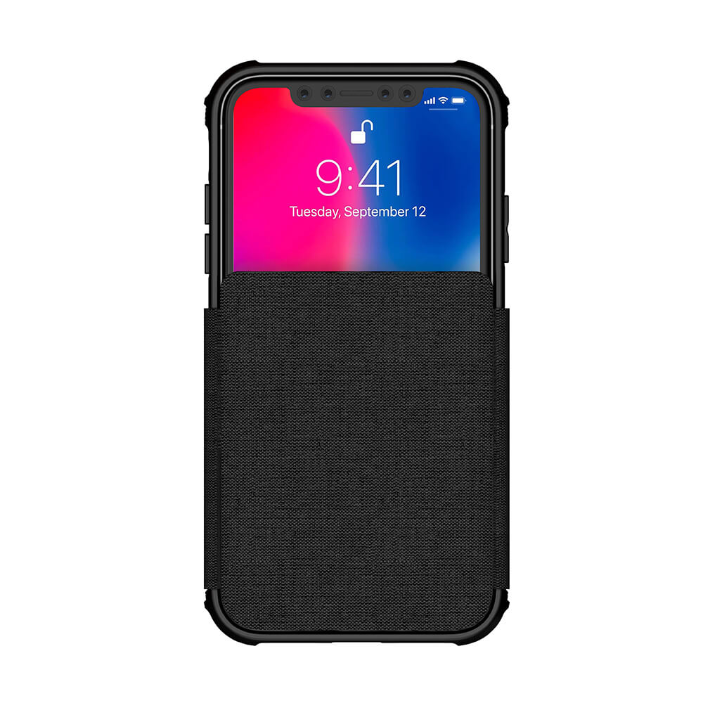 iPhone Xr Case, Ghostek Exec 3 Series for iPhone Xr / iPhone Pro Protective Wallet Case [BLACK]