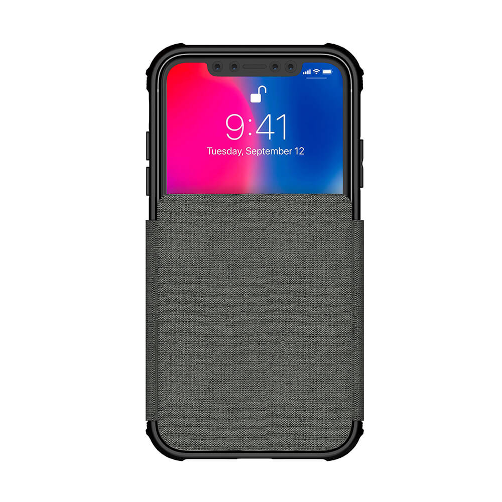 iPhone Xr Case, Ghostek Exec 3 Series for iPhone Xr / iPhone Pro Protective Wallet Case [GRAY]