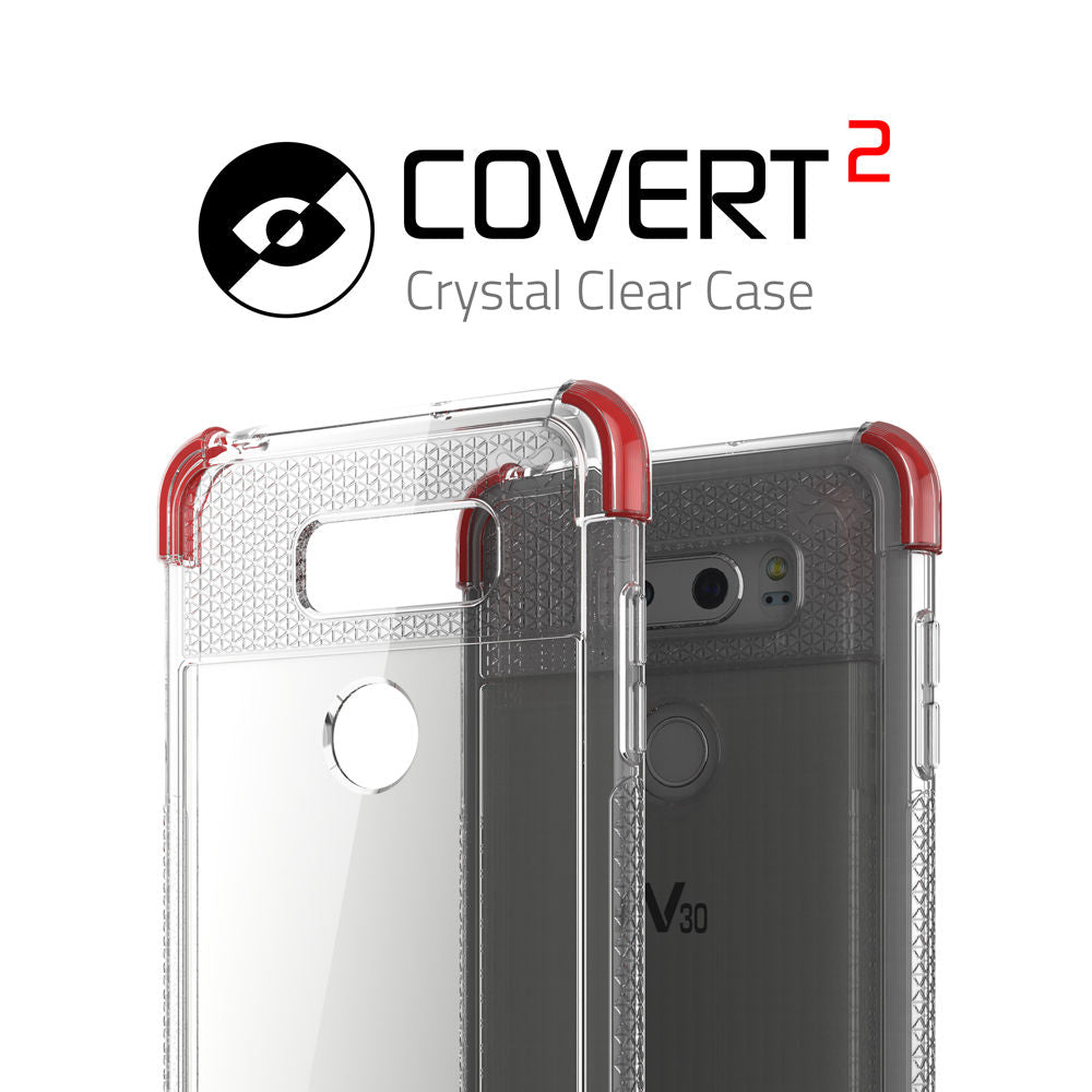 LG V30 Case, Ghostek Covert 2 Series for LG V30 Protective Case [RED]