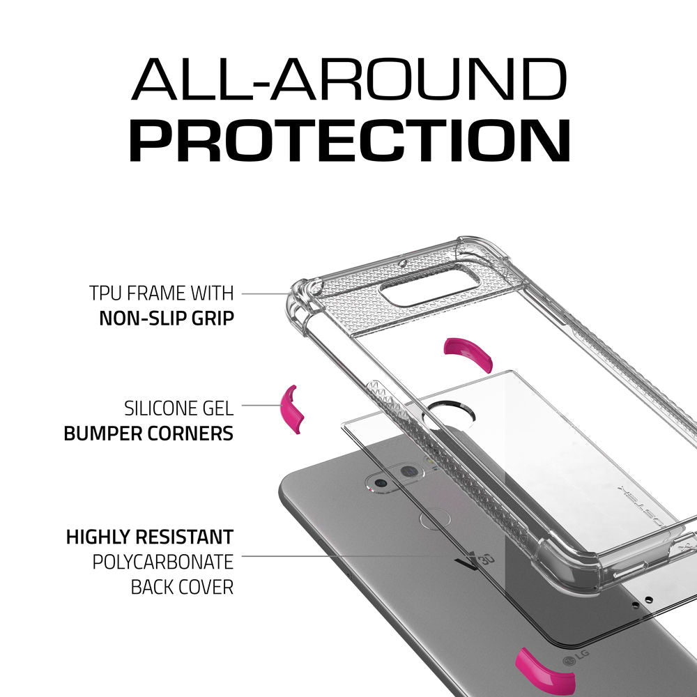 LG V30 Case, Ghostek Covert 2 Series for LG V30 Protective Case [PINK]