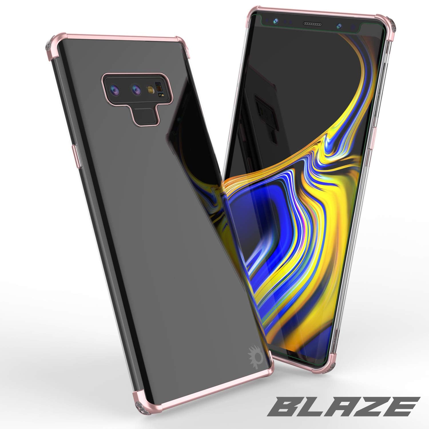 Galaxy Note 9 Blaze Series Shockproof Slim Case W/PunkShield Screen Protector [Rose-Gold]