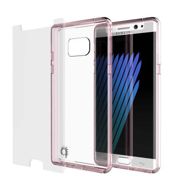 Note FE Case Punkcase® LUCID 2.0 Crystal Pink Series w/ PUNK SHIELD Screen Protector | Ultra Fit
