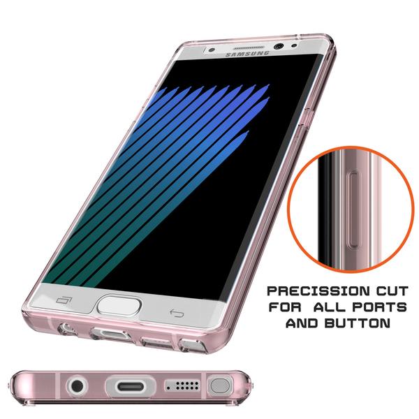 Note FE Case Punkcase® LUCID 2.0 Crystal Pink Series w/ PUNK SHIELD Screen Protector | Ultra Fit