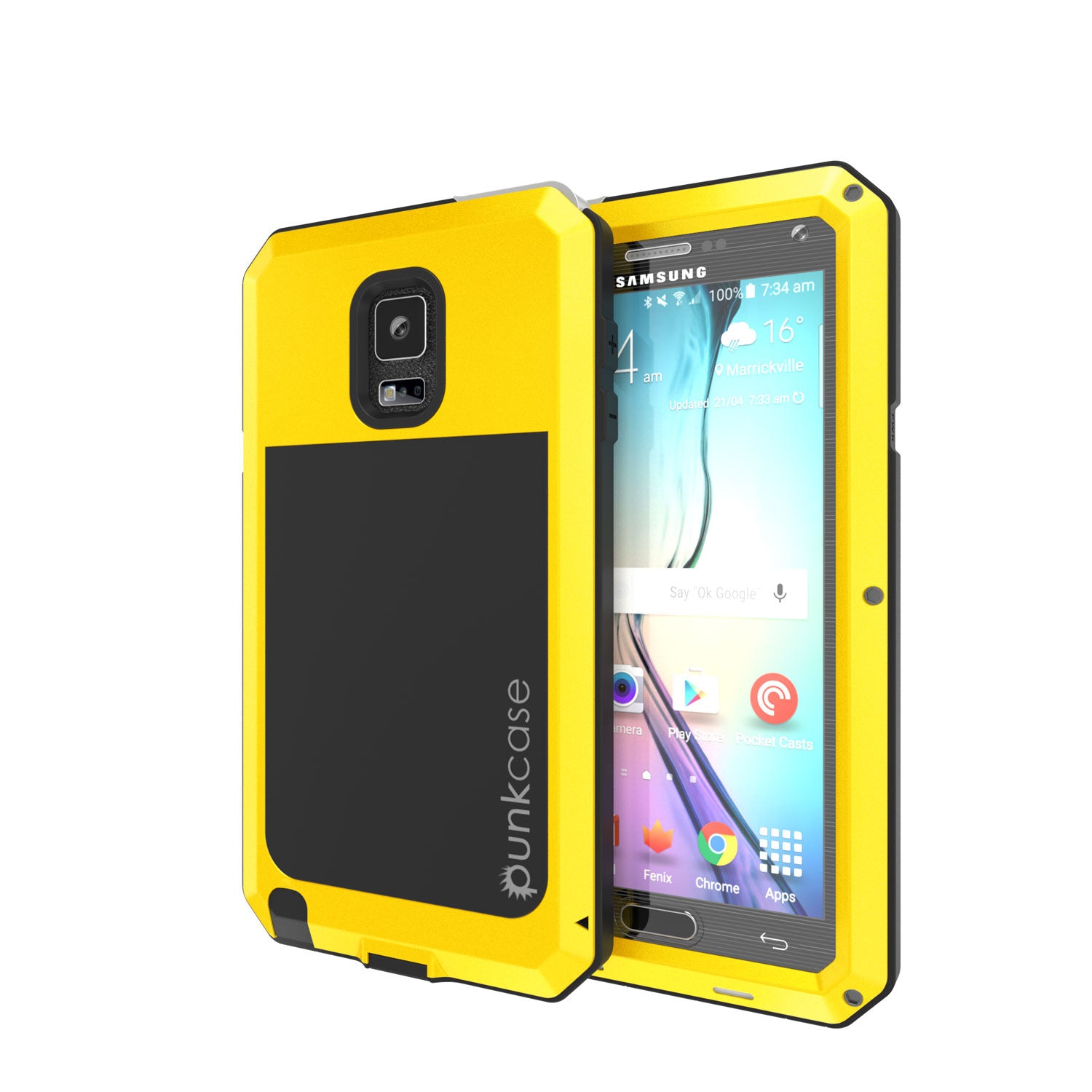Samsung Galaxy Note Case aluminum Frame Metallic Neon Series